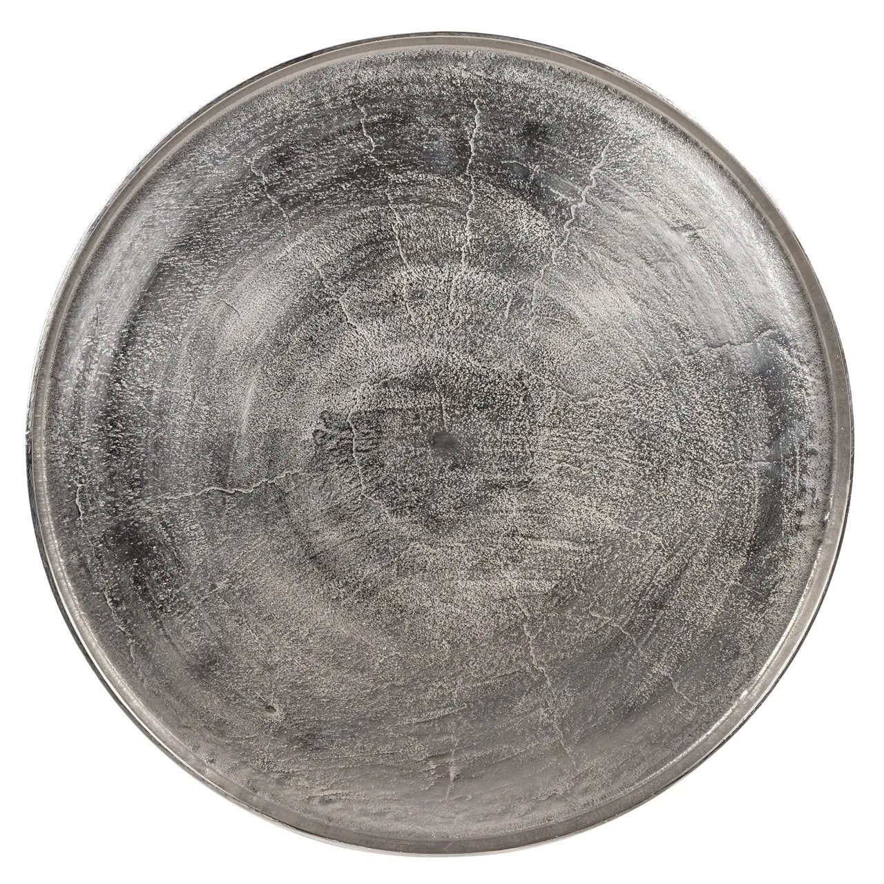 Richmond Interiors Lyam Metallic Silver Round Coffee Table