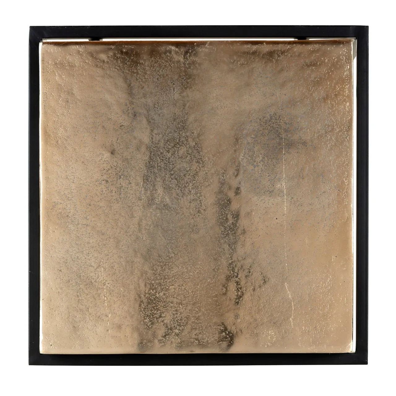 Richmond Interiors Calloway Black & Champagne Gold Square Side Table