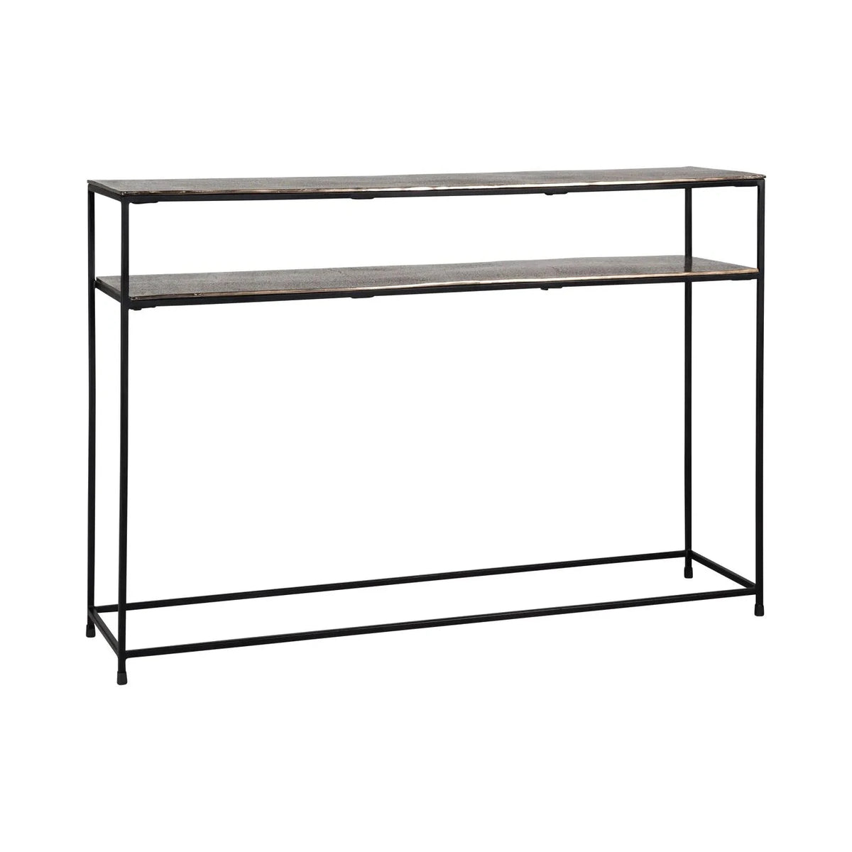 Richmond Interiors Chandon Champagne Gold Rectangle Console Table