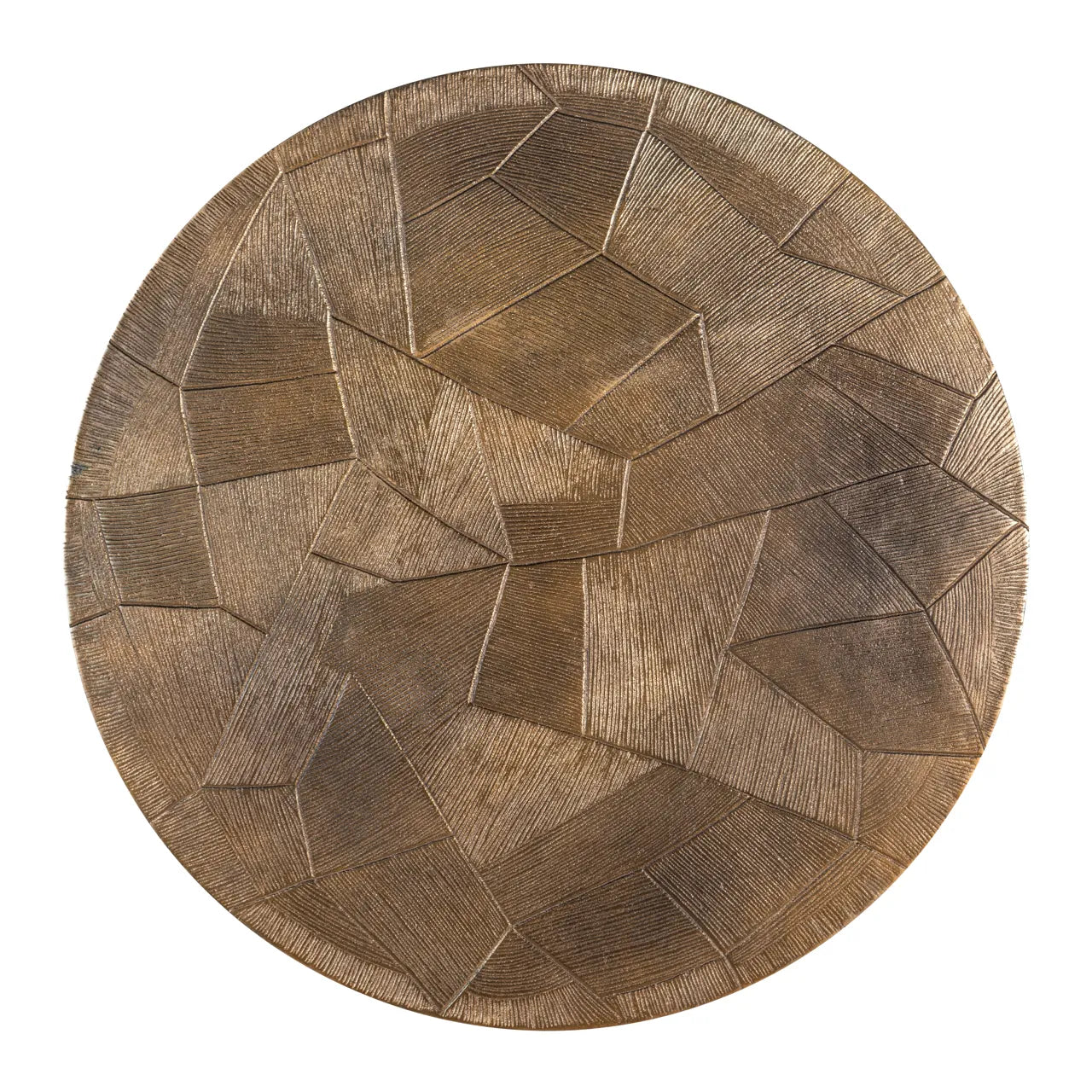 Set of 2 Richmond Interiors Tulum Brushed Gold Coffee Tables Nest