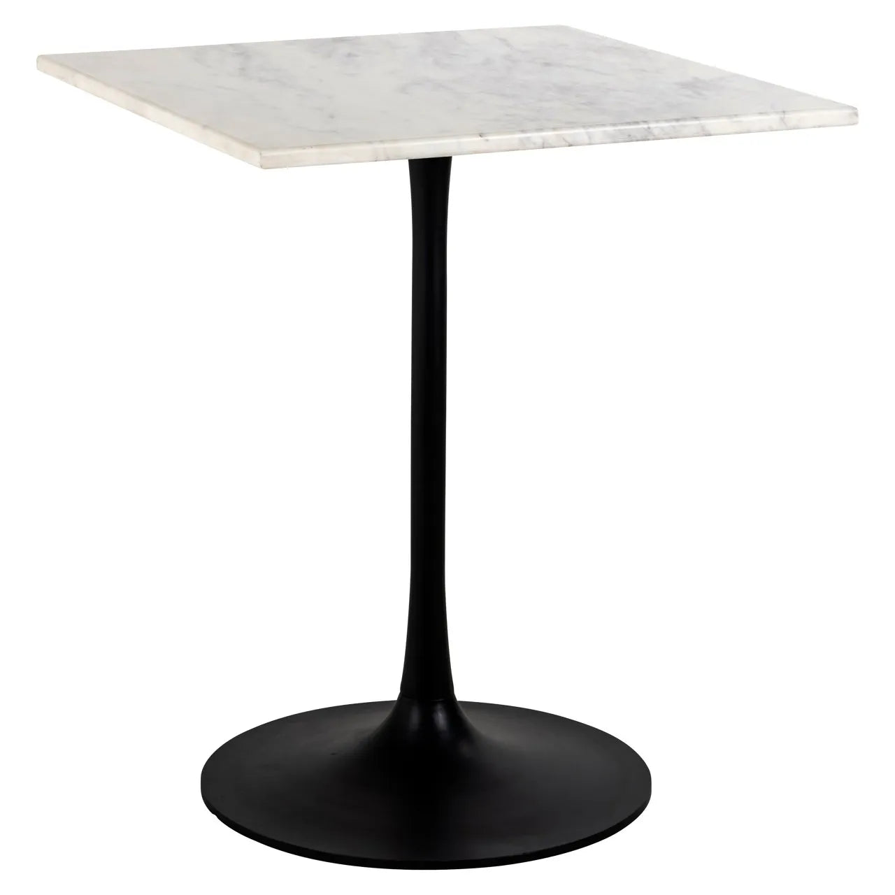 Richmond Interiors Carlten Square Bistro Table With White Carrara Marble Top