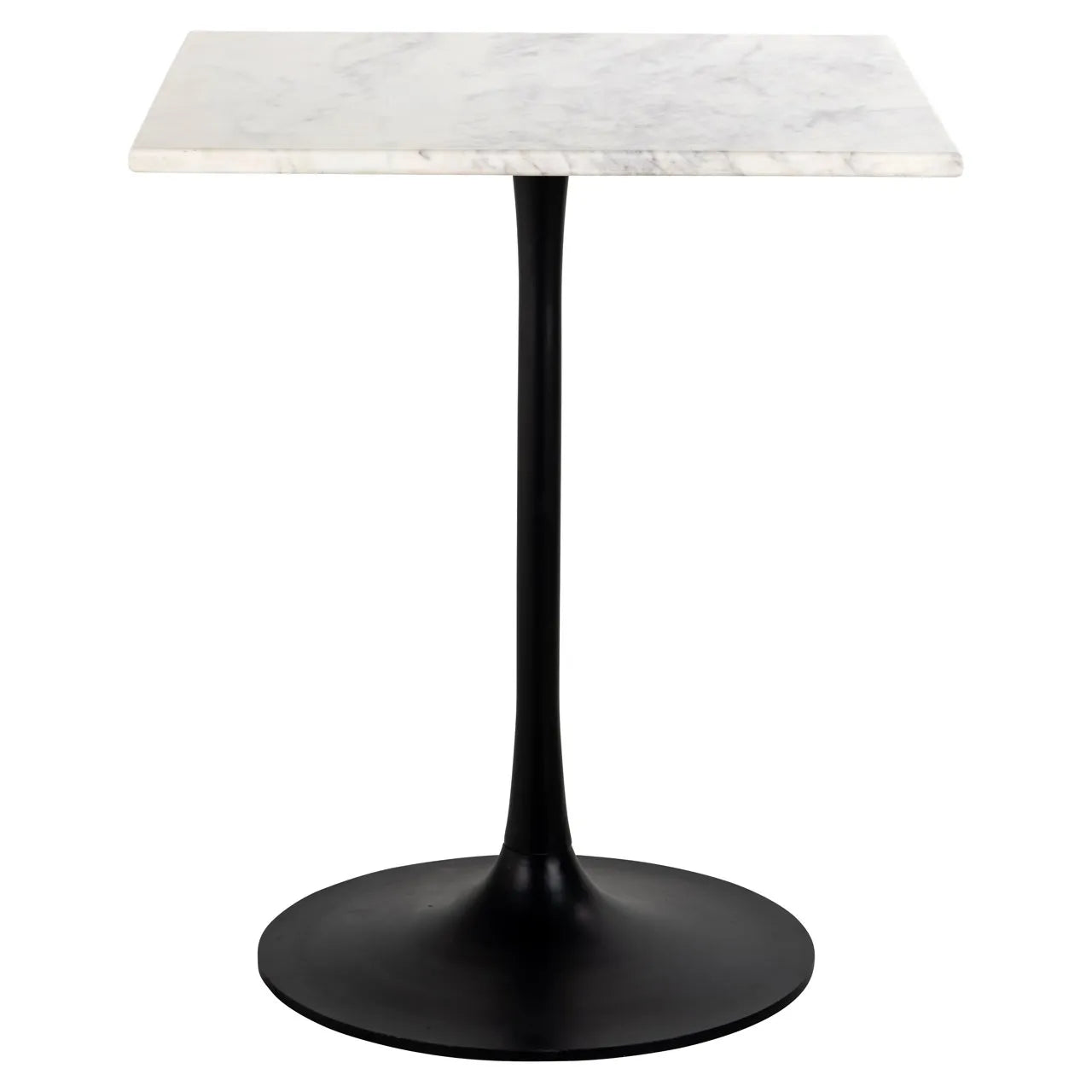 Richmond Interiors Carlten Square Bistro Table With White Carrara Marble Top