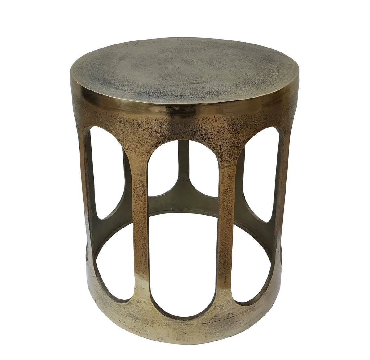 Richmond Interiors Du Pont Brushed Gold Side Table