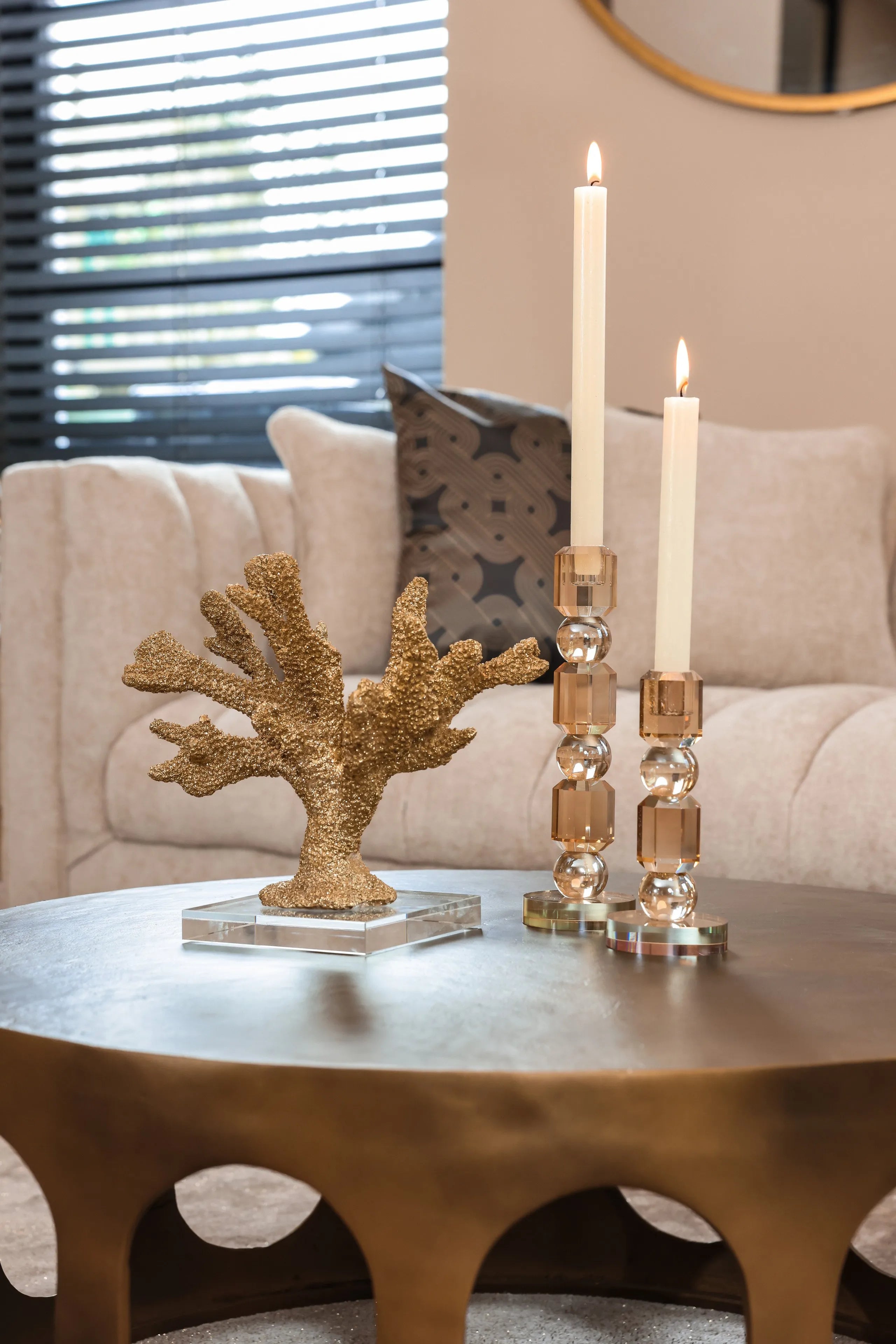 Richmond Interiors Mette Gold Faux Coral Ornament