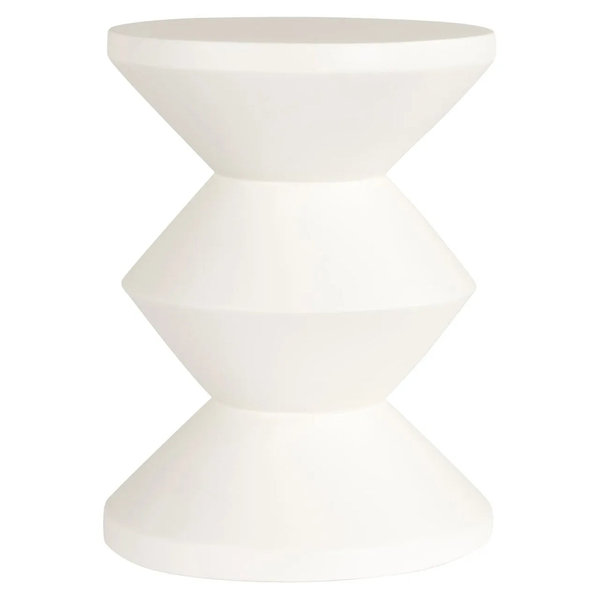 Richmond Interiors Bloomstone Diablo White Side Table