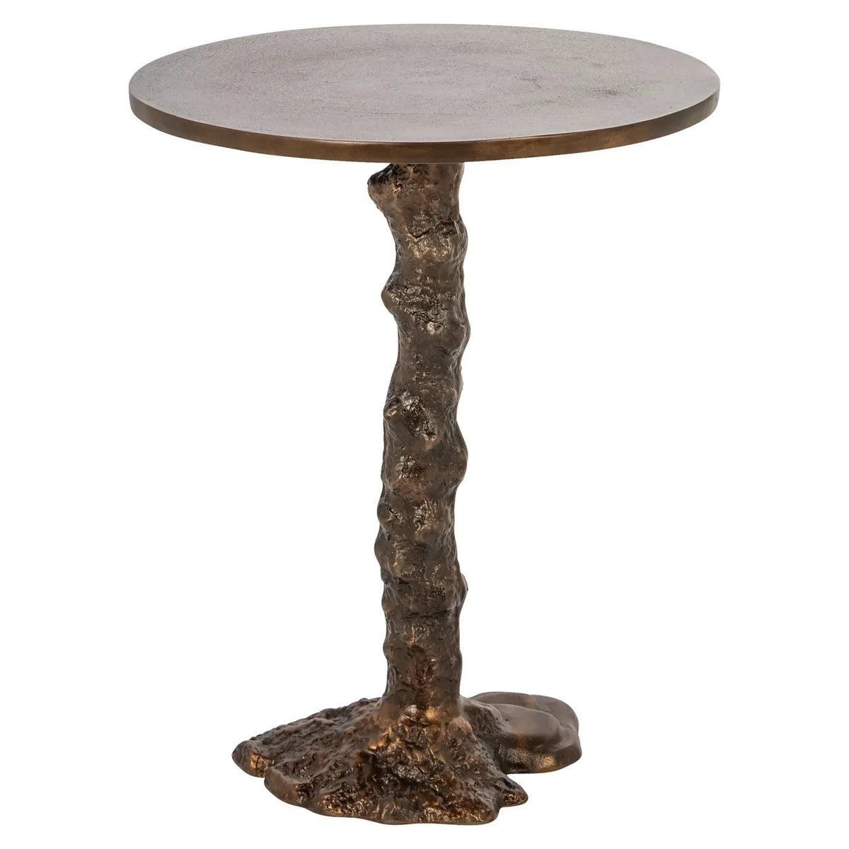 Richmond Interiors Misty Melted Bronze Round Side Table