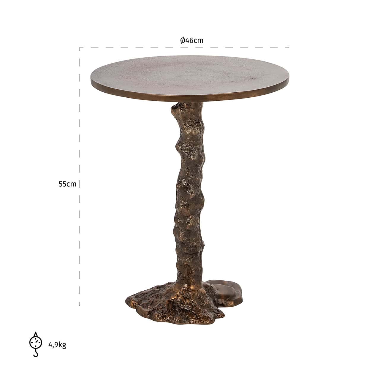 End table Misty (Bronze)