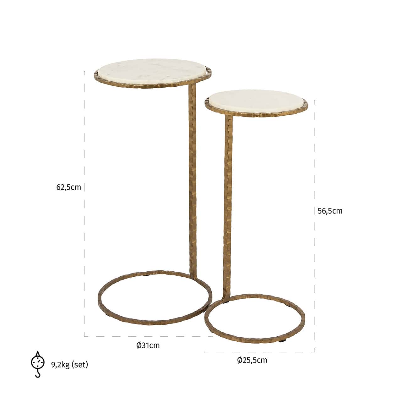 End table Scofield set of 2 ()