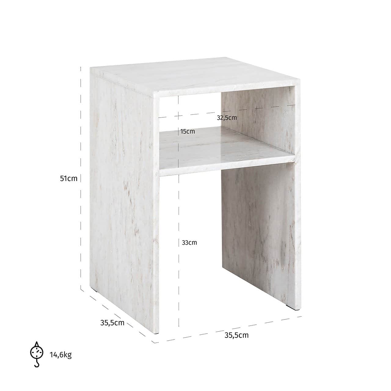 End table Moran (Beige)