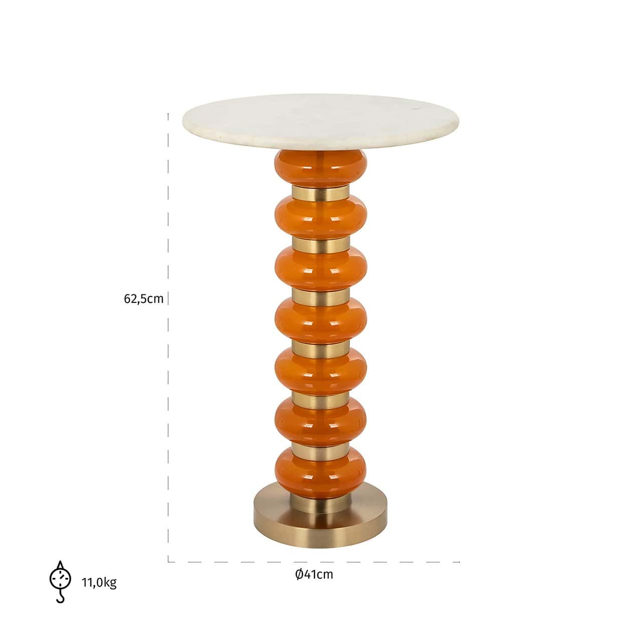 End table Barbara orange