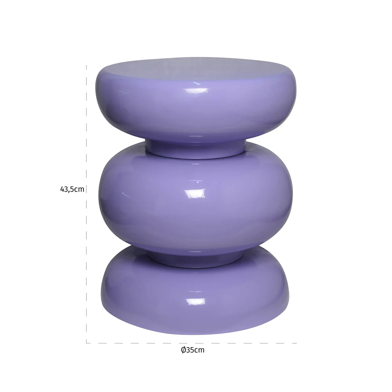 Richmond Interiors Jari Purple Side Table