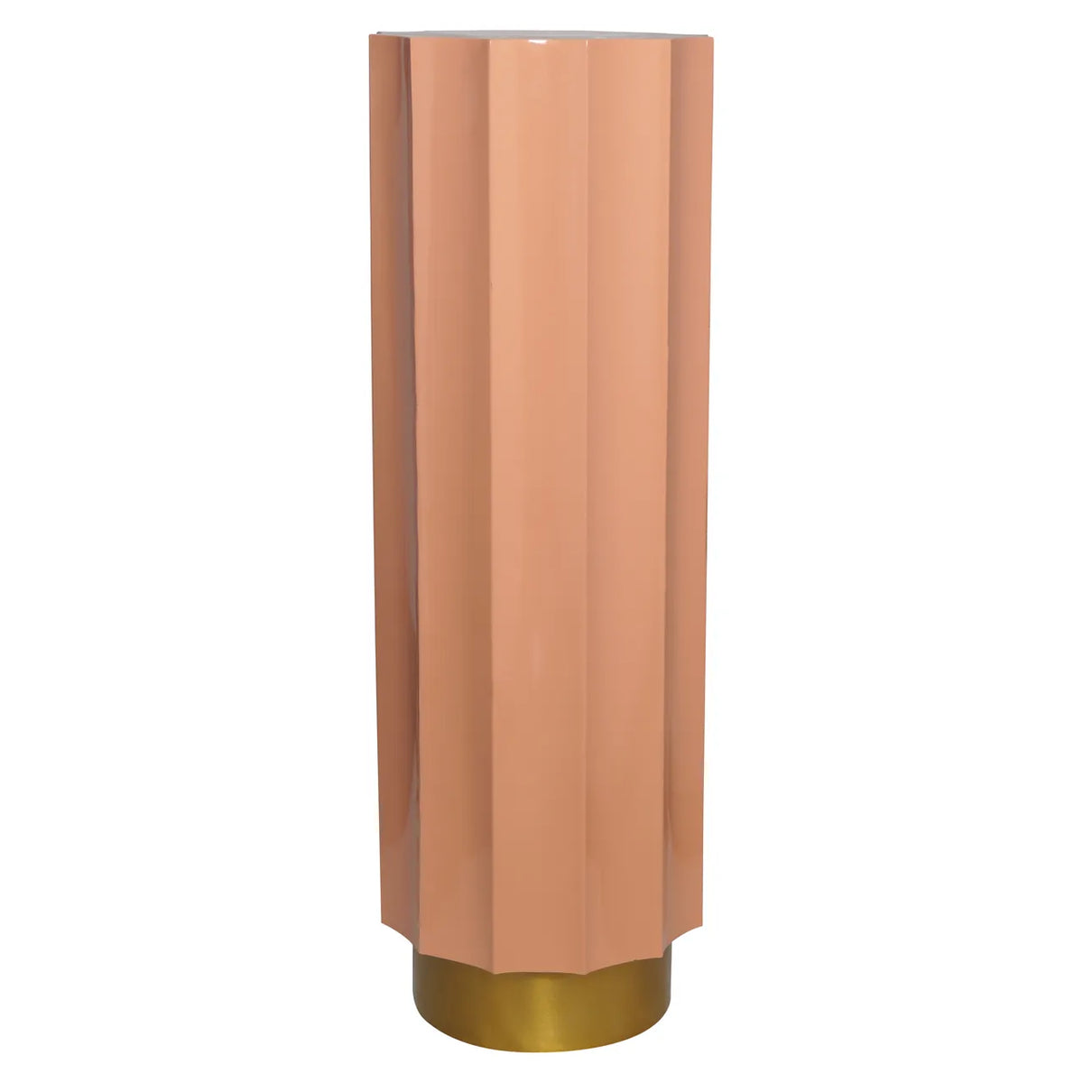 Richmond Interiors Isabelle Gold & Blush Pink Column Side Table