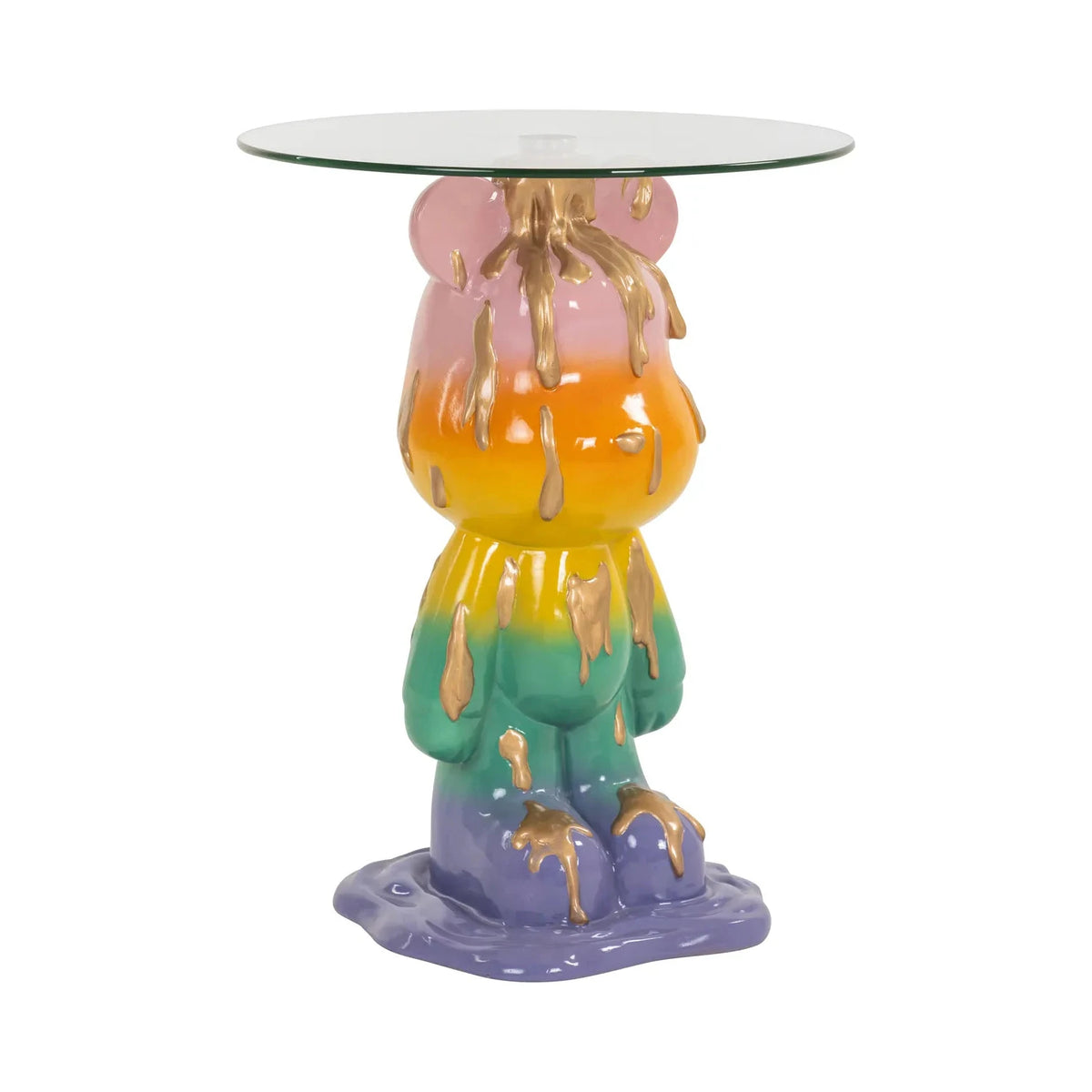 Richmond Interiors Ebba Rainbow Glass Side Table