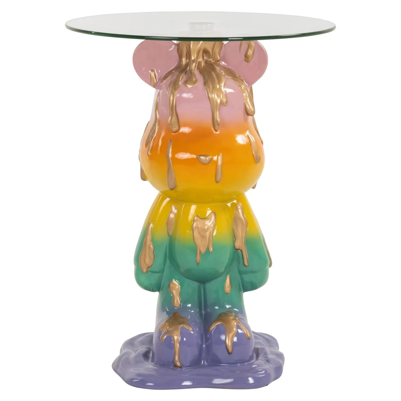 Richmond Interiors Ebba Rainbow Glass Side Table