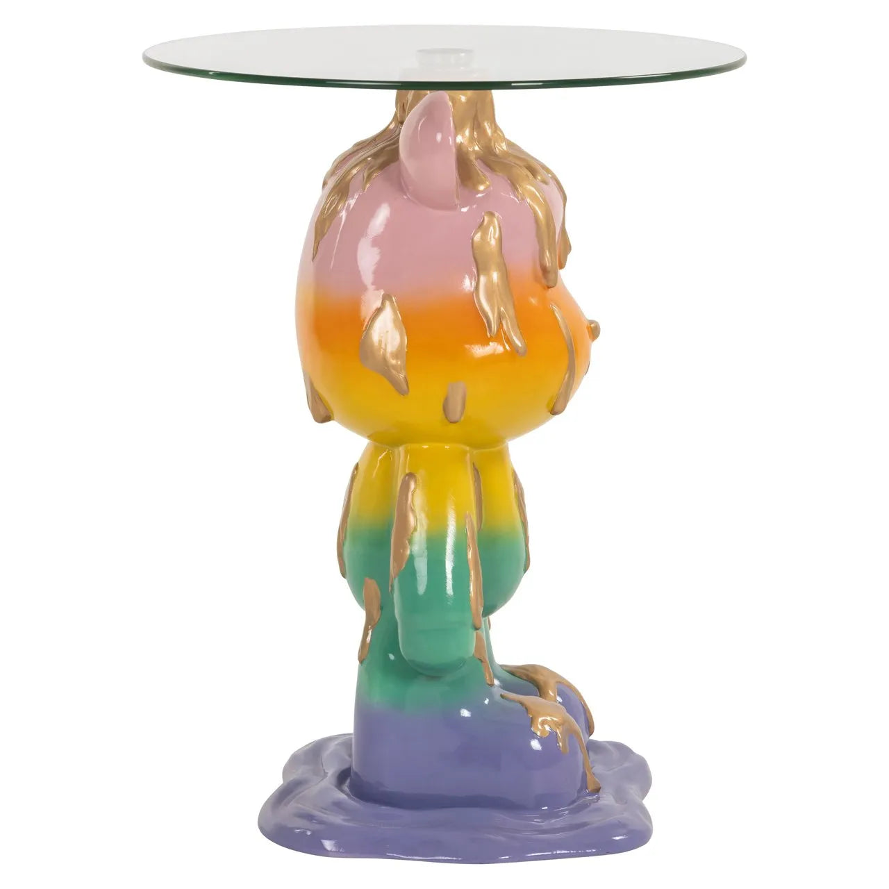 Richmond Interiors Ebba Rainbow Glass Side Table