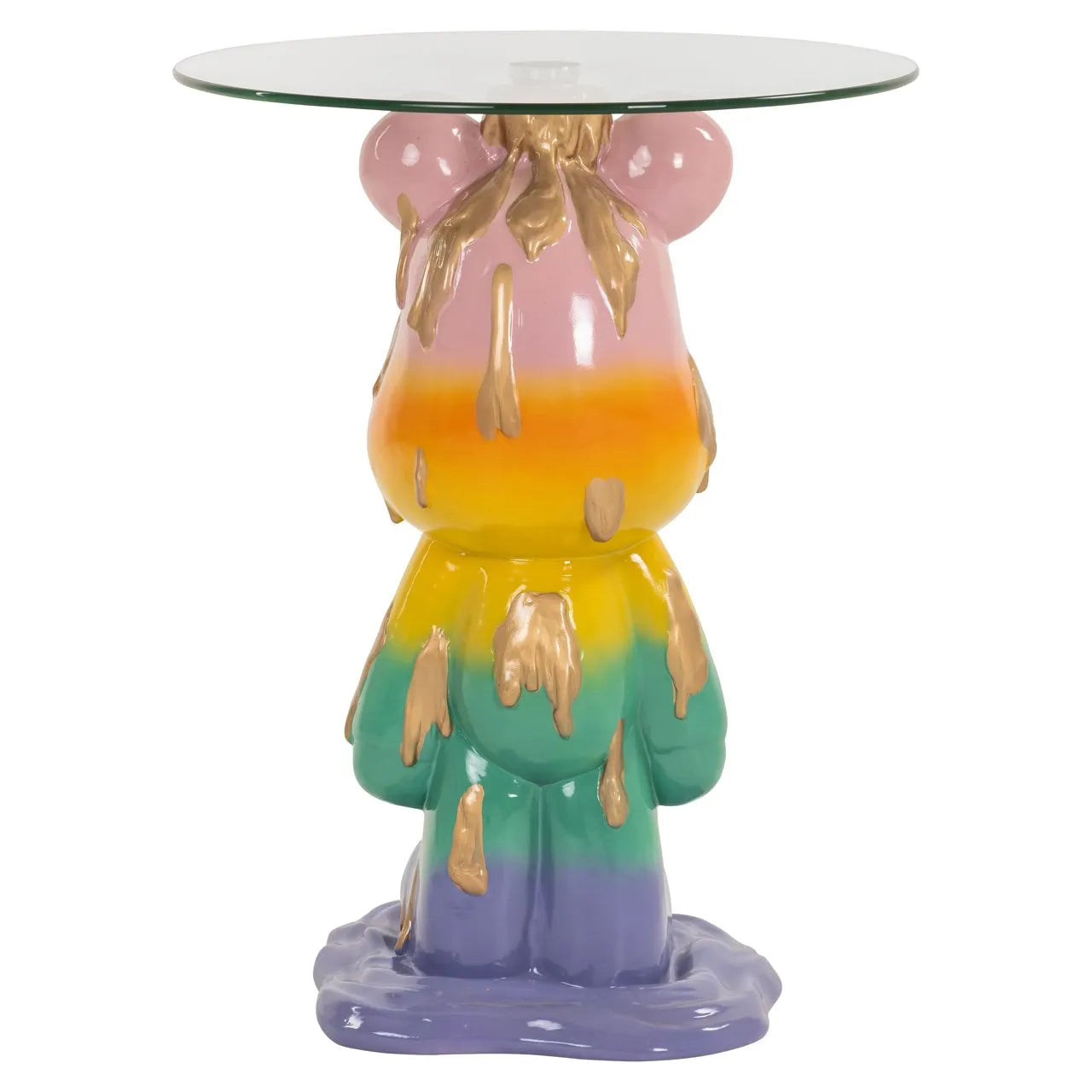 Richmond Interiors Ebba Rainbow Glass Side Table