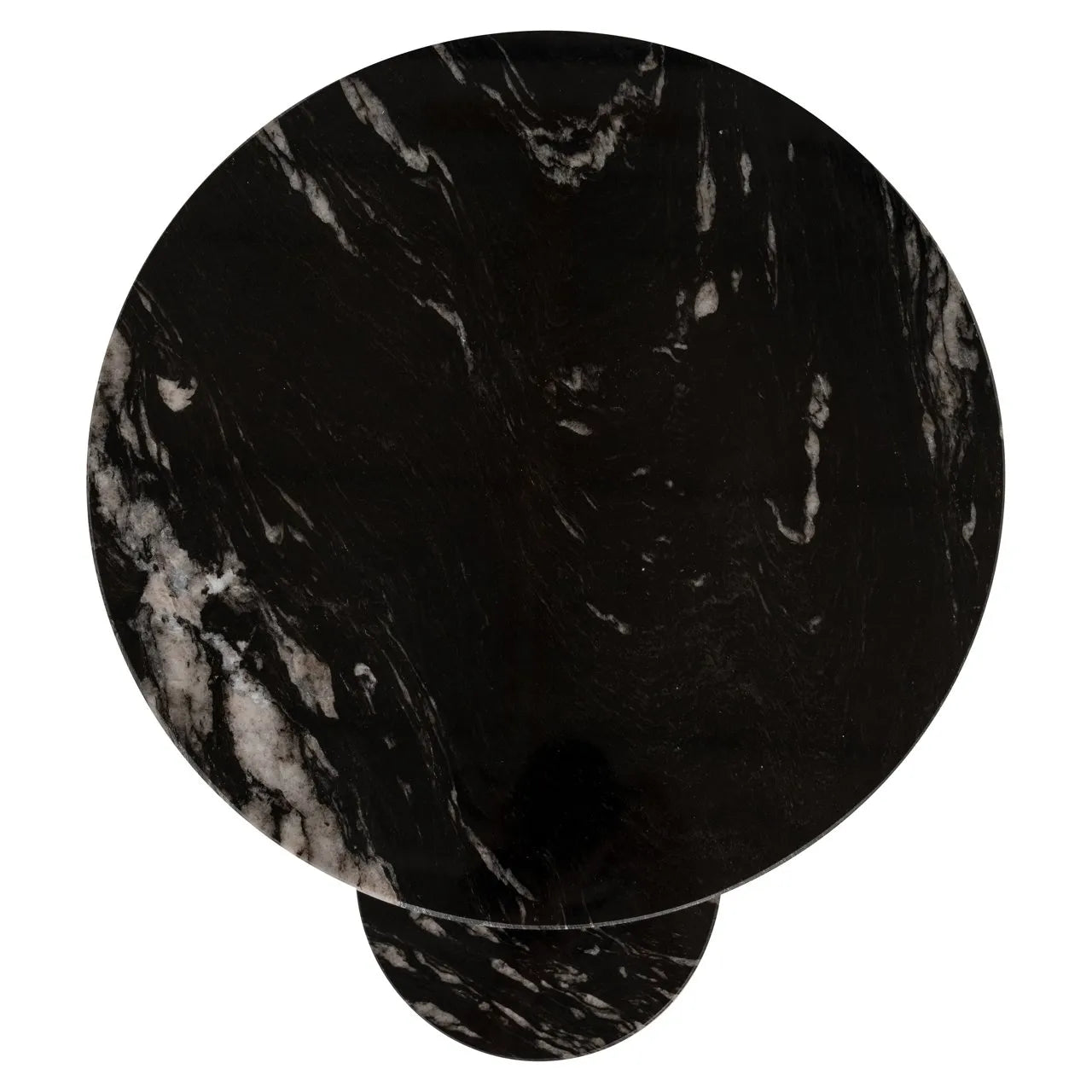 Richmond Interiors Tibby Gold & Black Marble Side Table