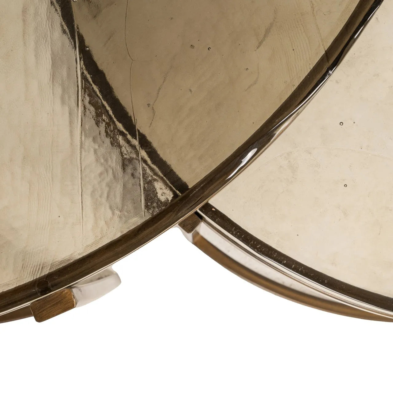 Richmond Interiors Cleo Gold Glass Coffee Table Nest | Set Of 2