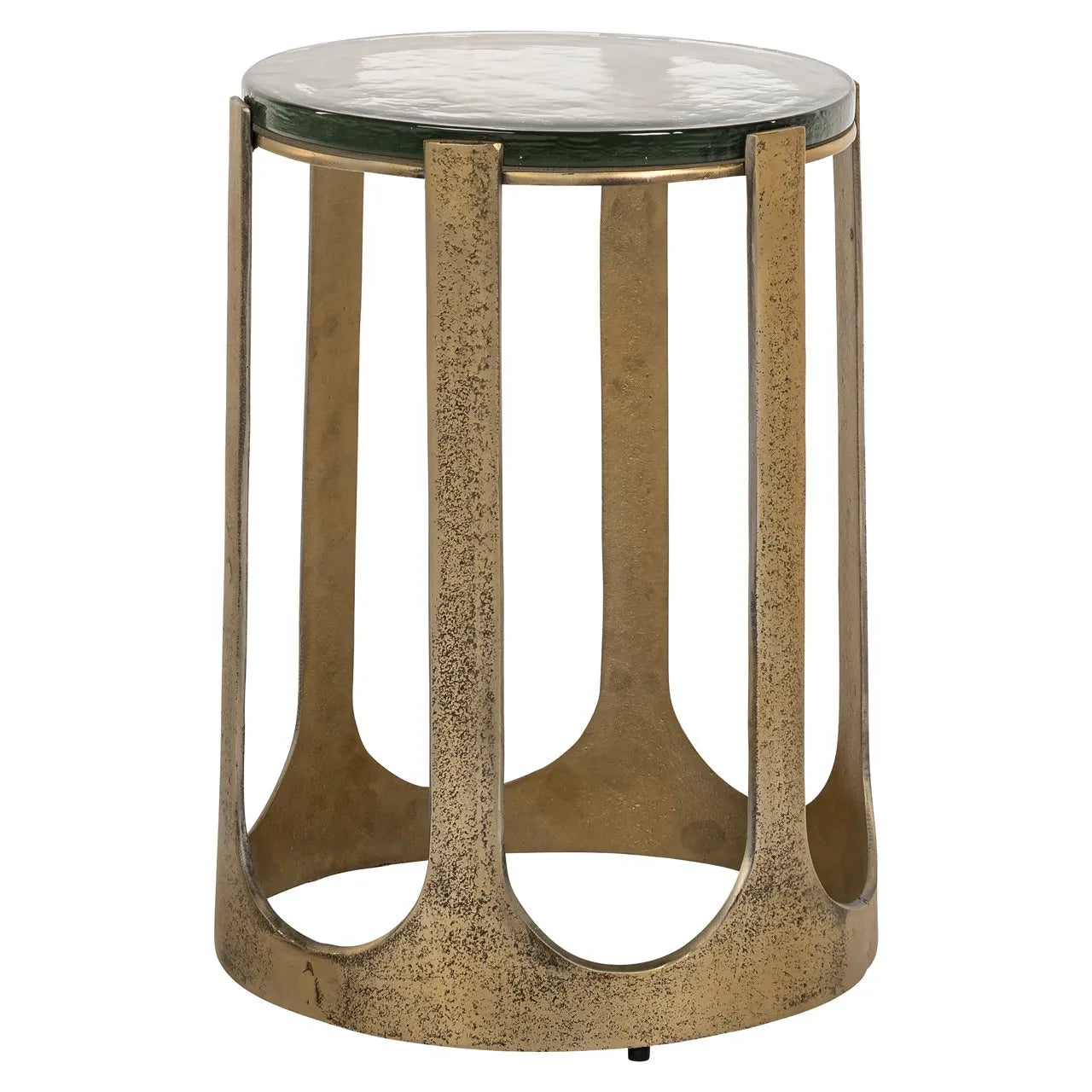 Richmond Interiors Rixo Gold & Glass Side Table