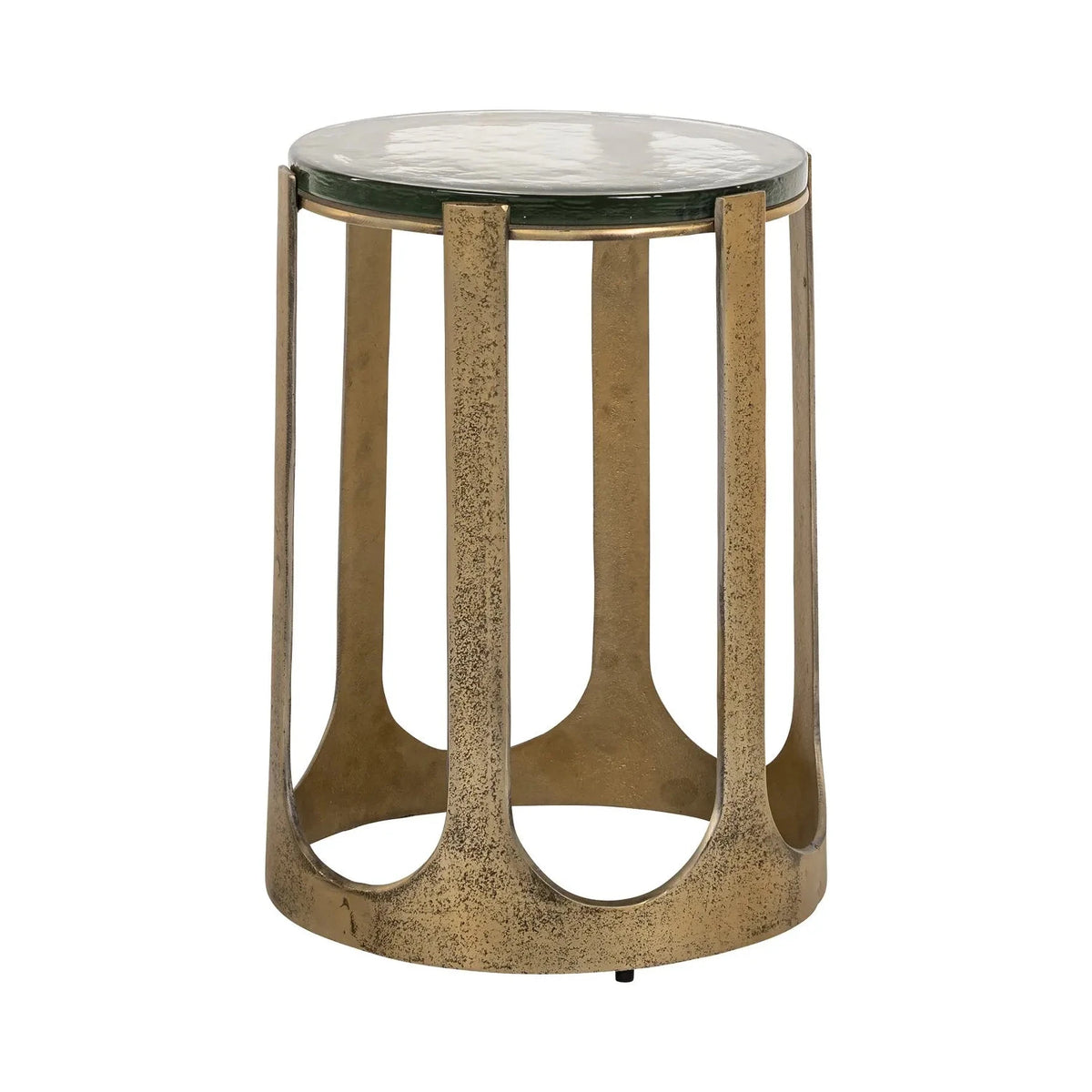 Richmond Interiors Rixo Gold & Glass Side Table