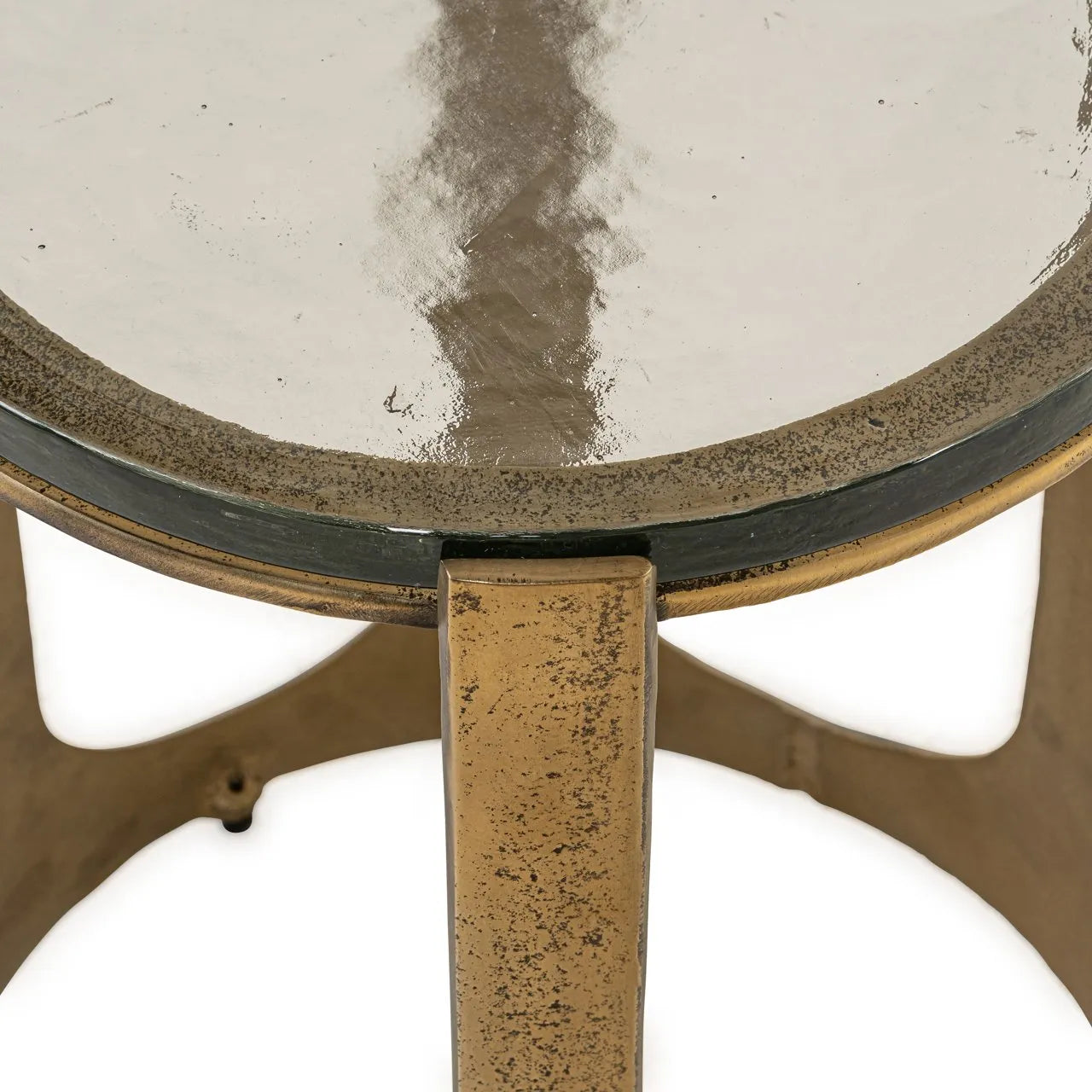 Richmond Interiors Rixo Gold & Glass Side Table