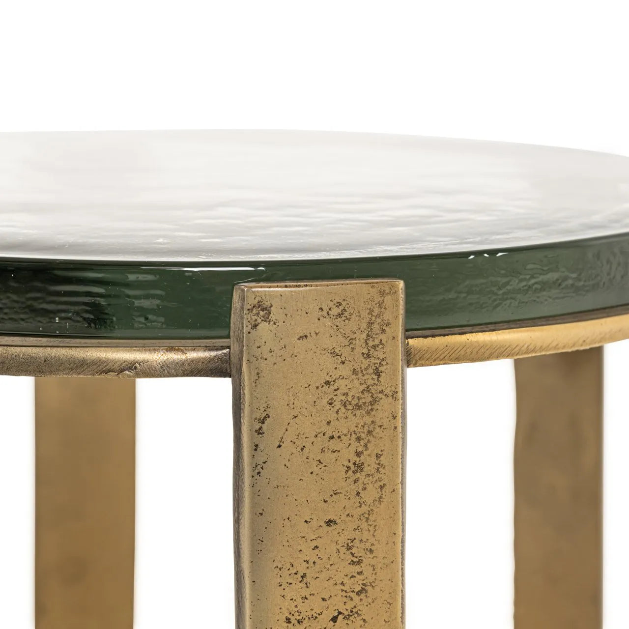 Richmond Interiors Rixo Gold & Glass Side Table