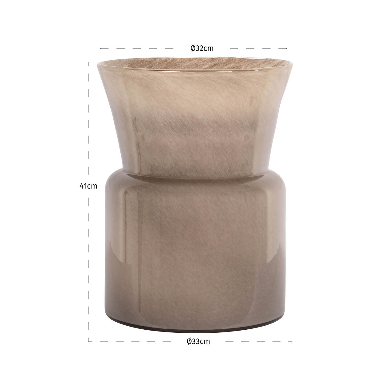 Vase Milo taupe