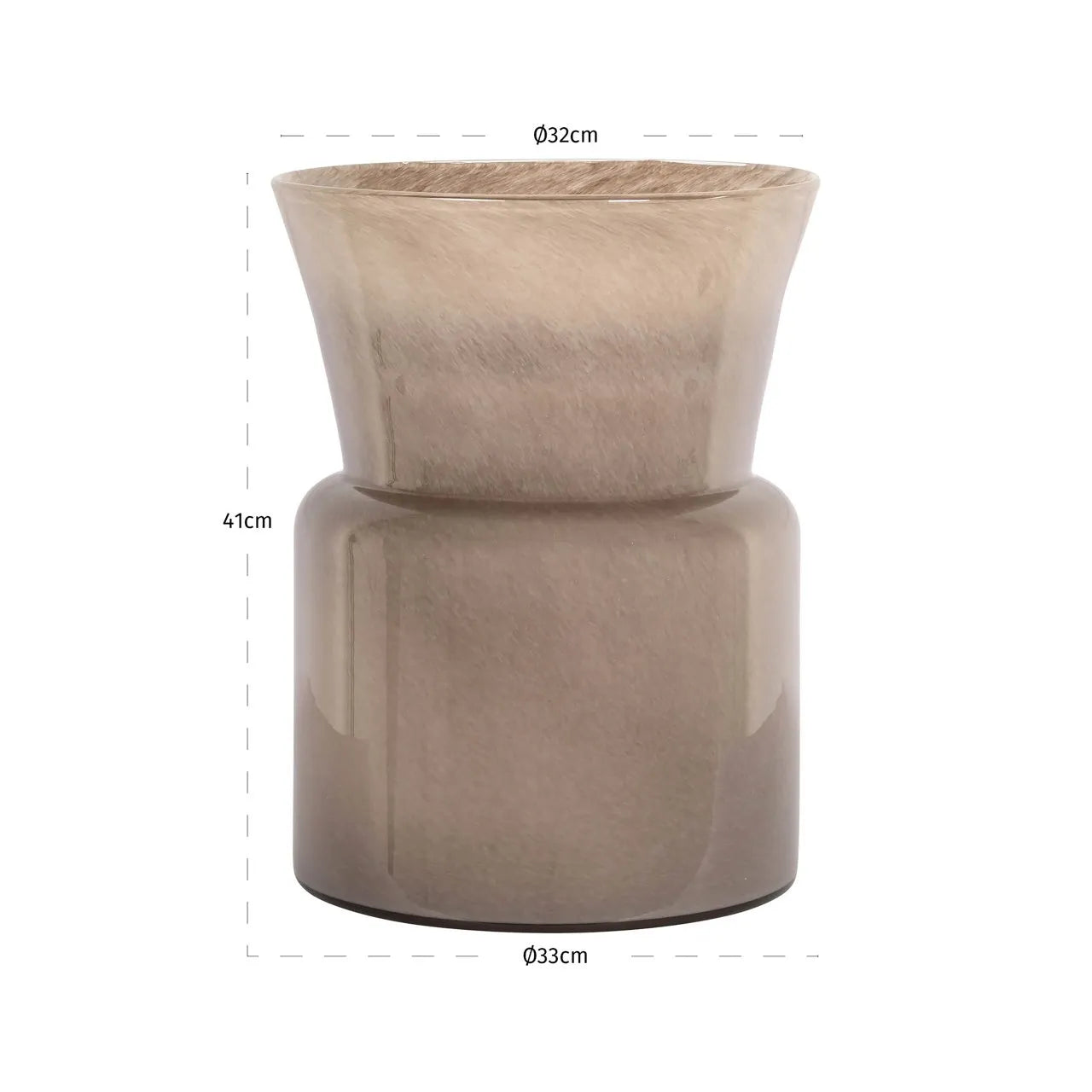 Richmond Interiors Milo Taupe Vase