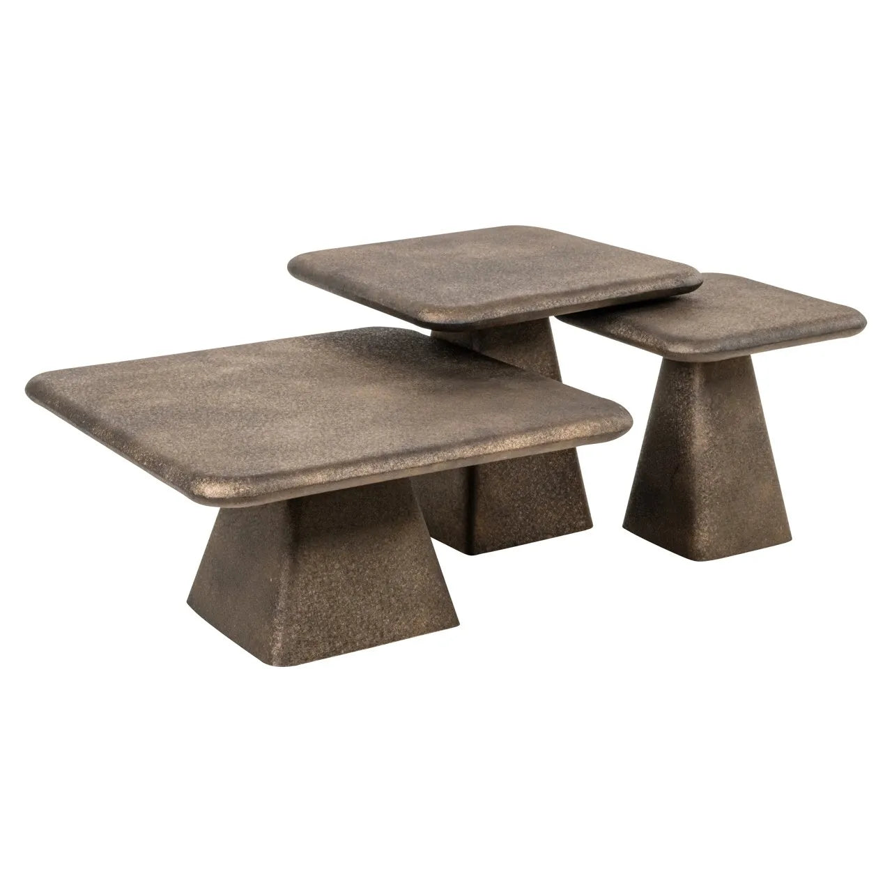 Richmond Interiors Marlie Gold Coffee Tables | Set Of 3