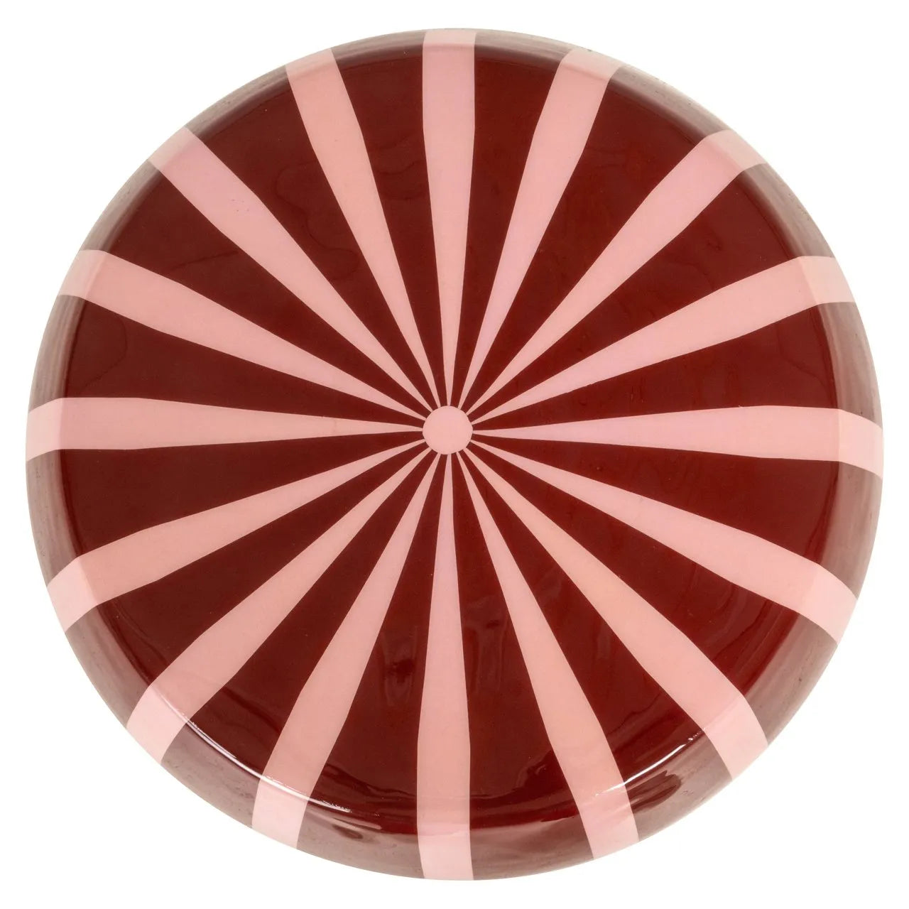 Richmond Interiors Yalou Red Stripe Side Table