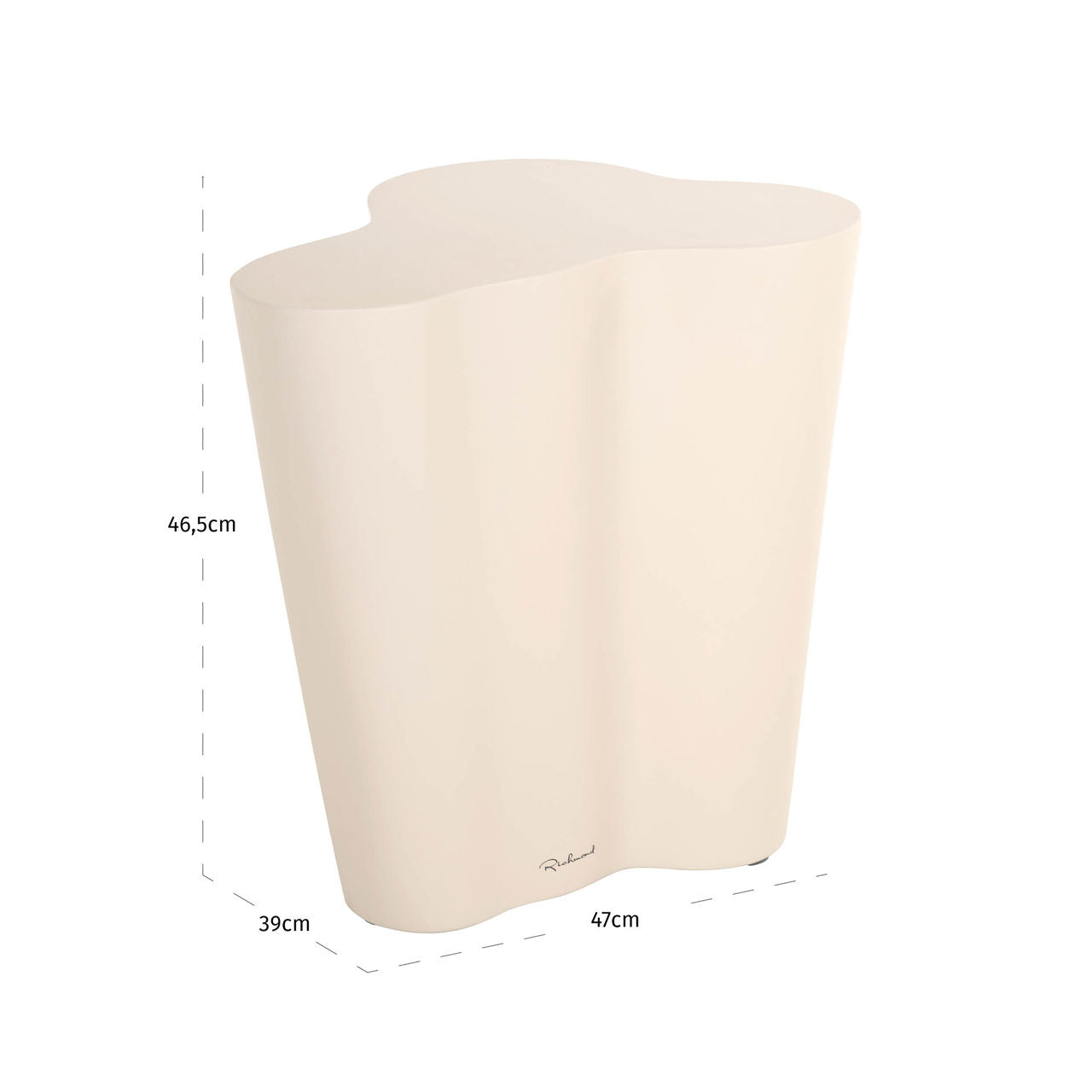 Outdoor end table Urban Bloom sandstone