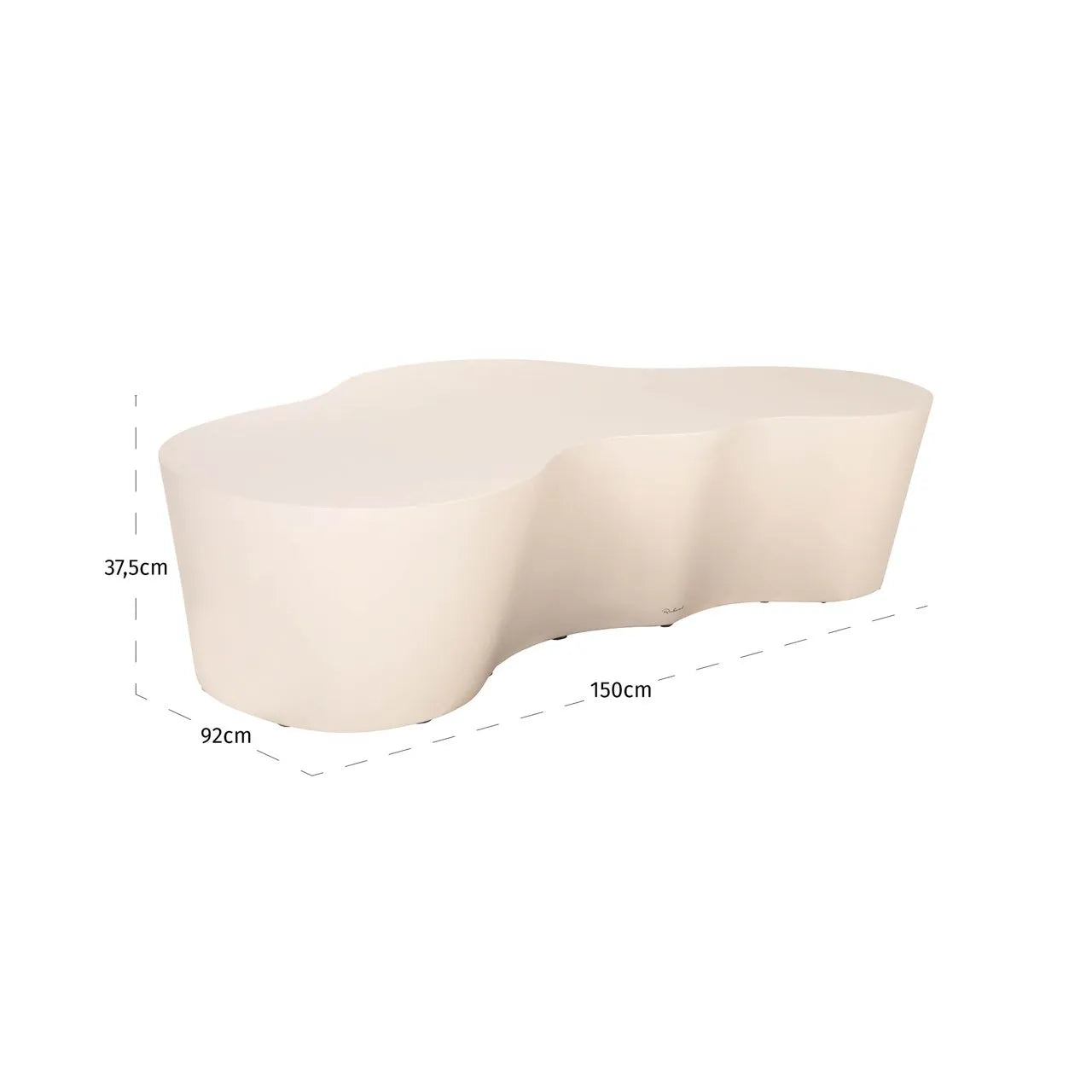 Richmond Interiors Urban Bloom Abstract Sandstone Coffee Table