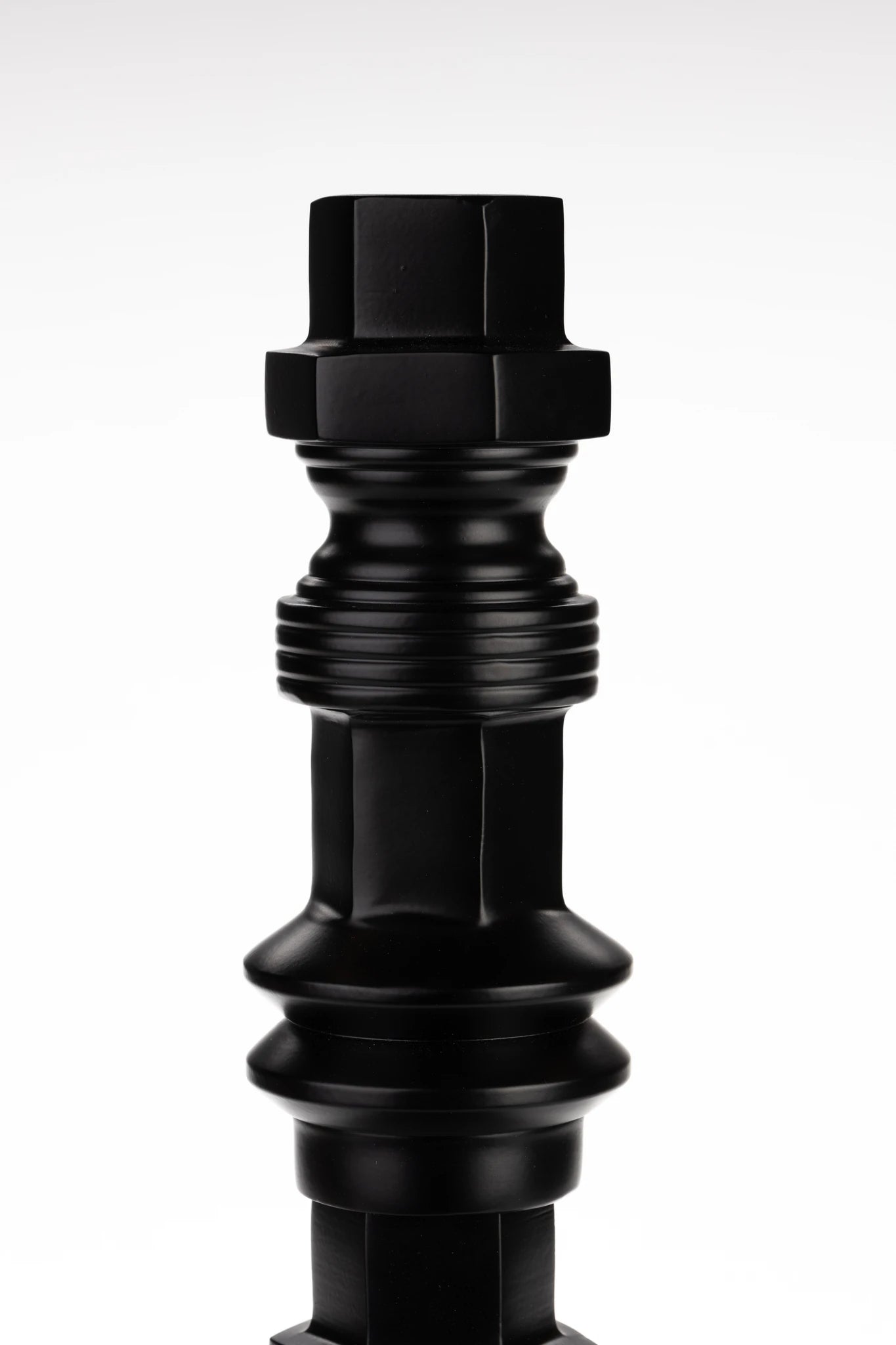 Zuiver Totem Black Aluminium Candle Holder Medium