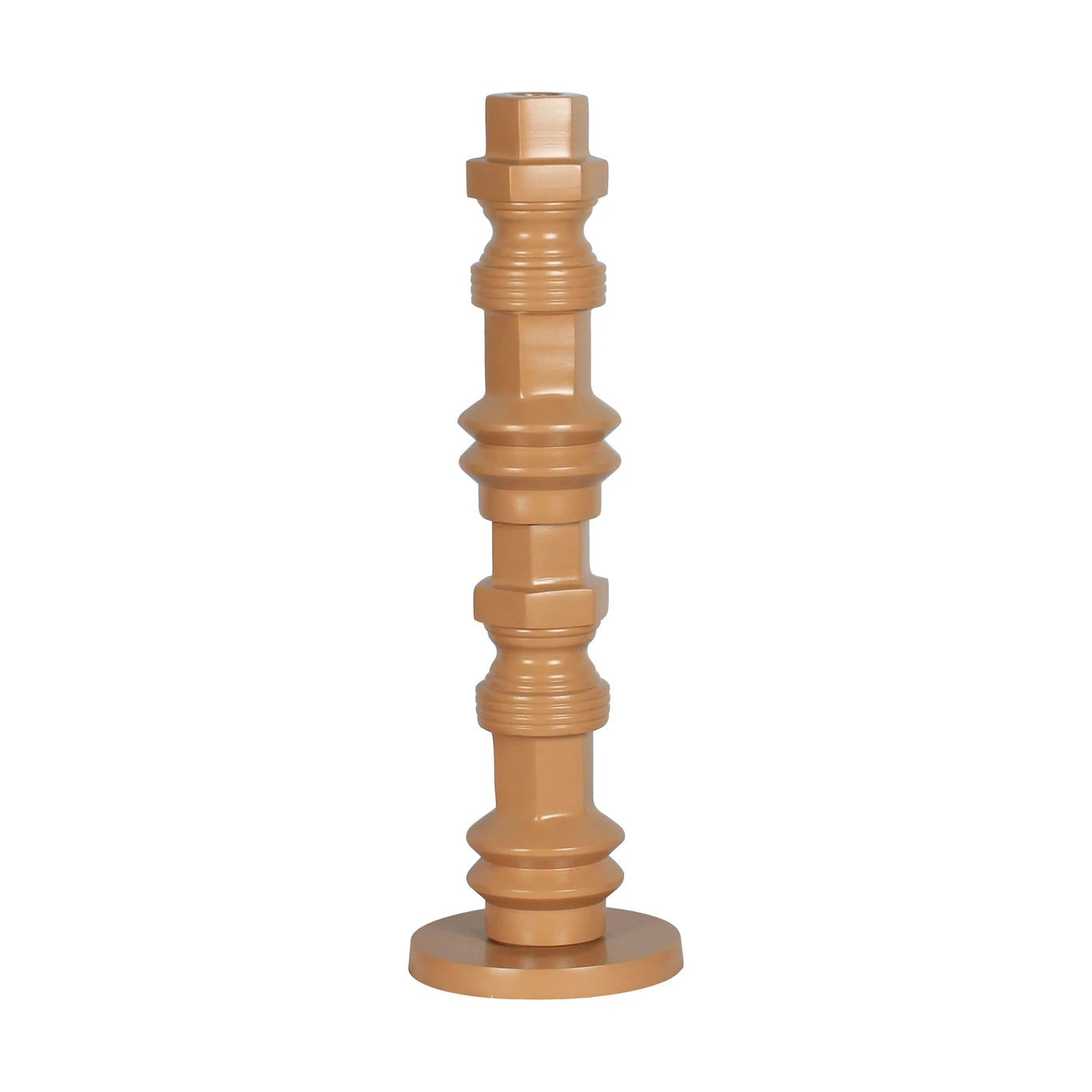Zuiver Totem Smooth Terra Red Aluminium Candle Holder Medium