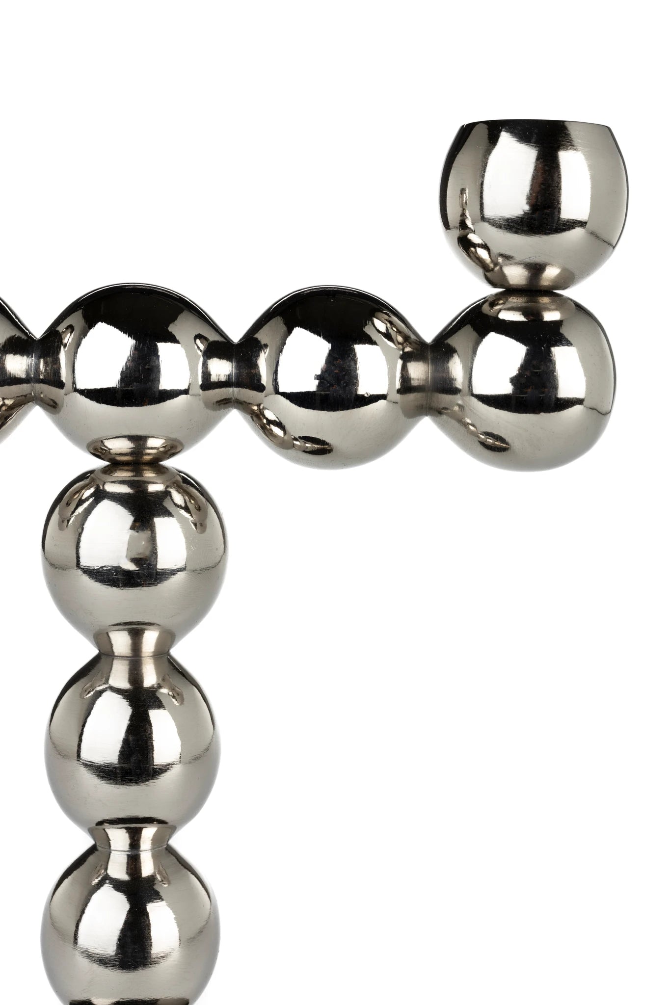 Zuiver Bubbles Two Shiny Silver Aluminium Candle Holder
