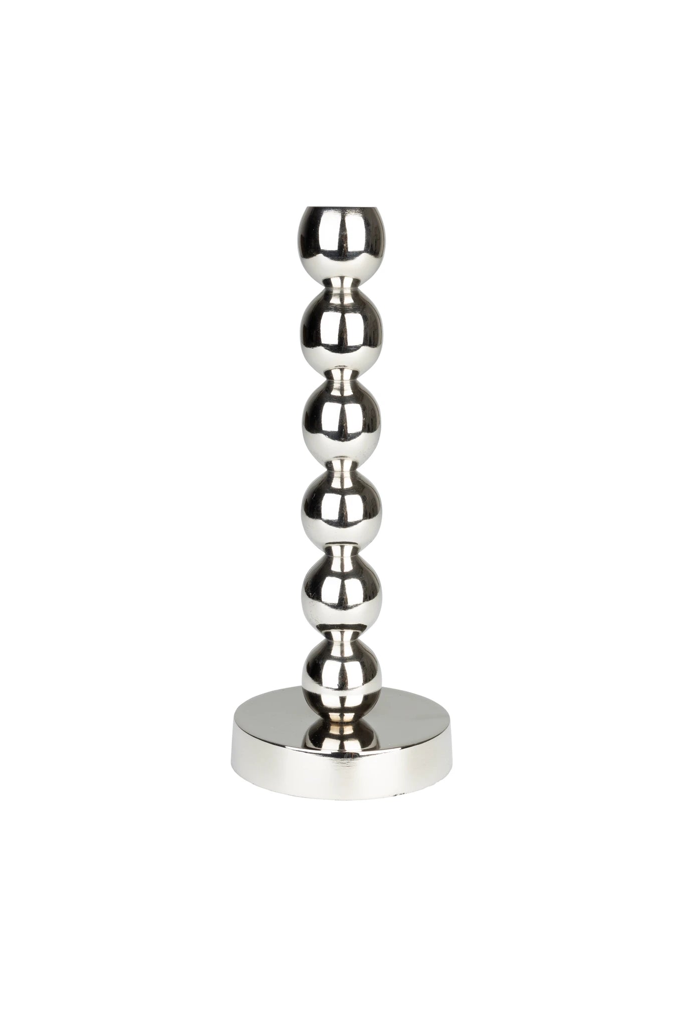 Zuiver Bubbles One Shiny Silver Aluminium Candle Holder