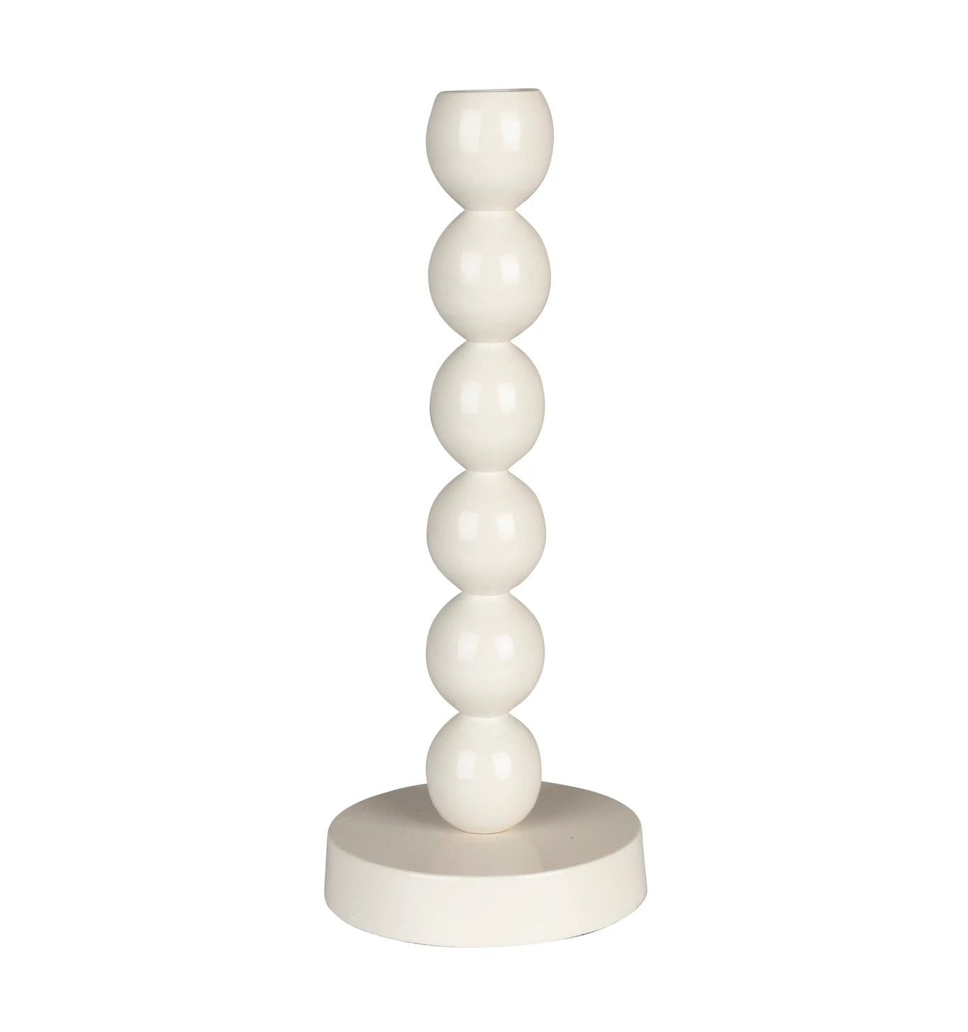 Zuiver Bubbles One Shiny Beige Aluminium Candle Holder