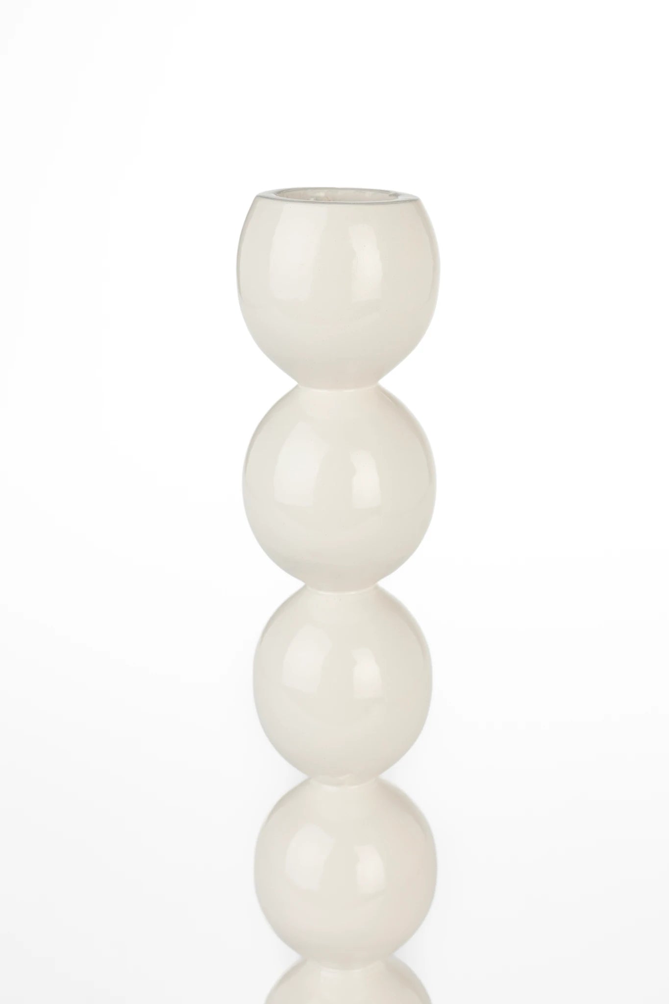 Zuiver Bubbles One Shiny Beige Aluminium Candle Holder