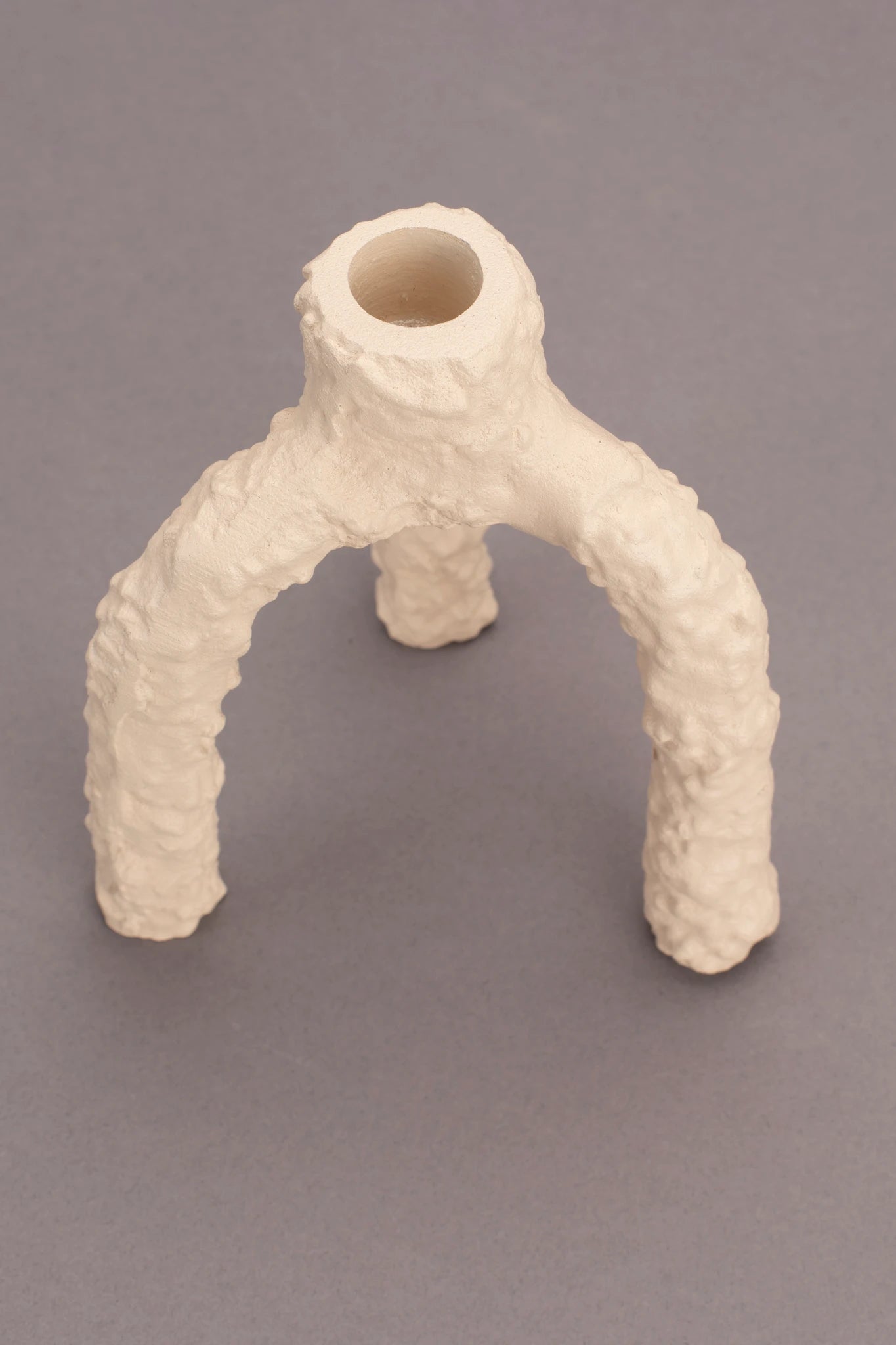 Dutchbone Cruz Beige Ceramic Candle Holder Large