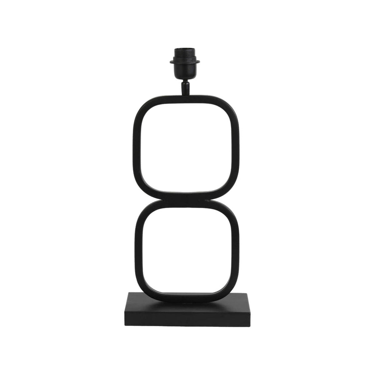 Lutika Matt Black Metal Table Lamp Base 46cm