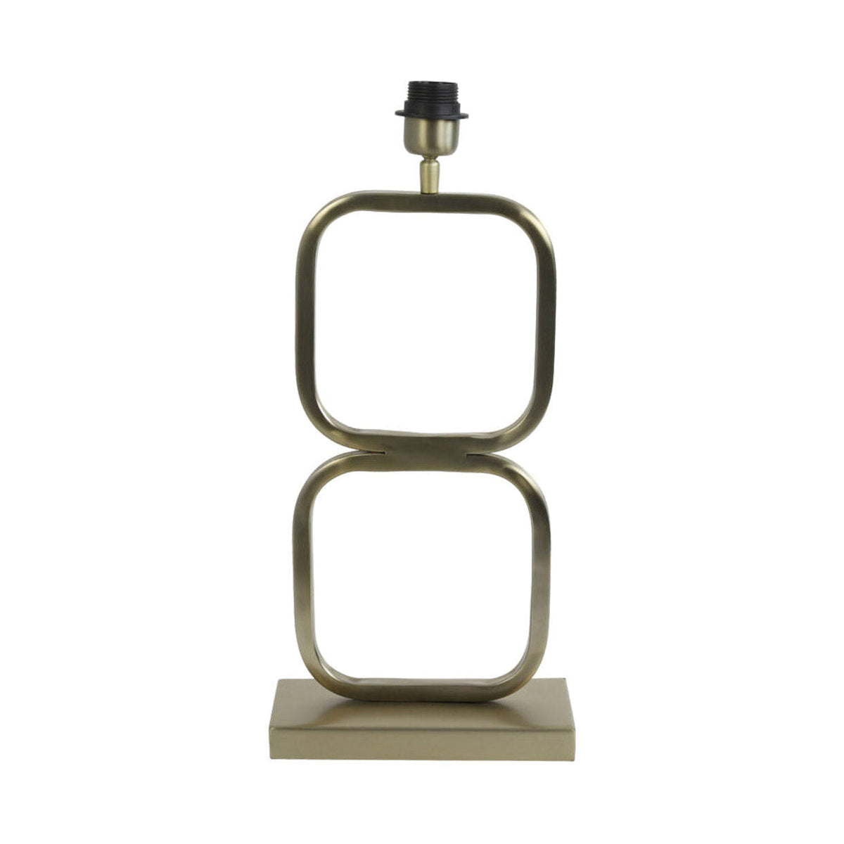 Lutika Light Gold Metal Geometric Table Lamp Base 46cm