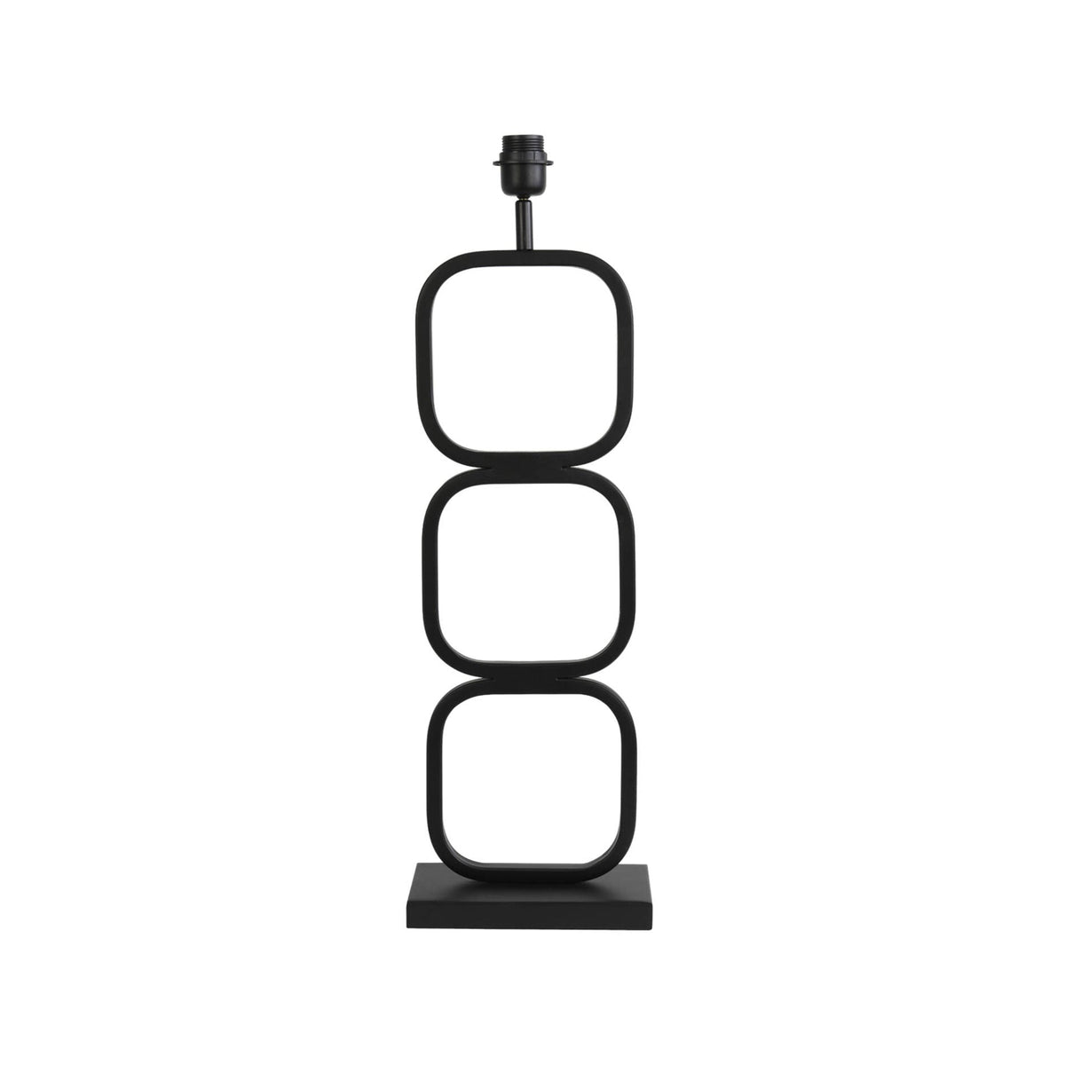 Lutika Matt Black Metal Table Lamp Base 69cm
