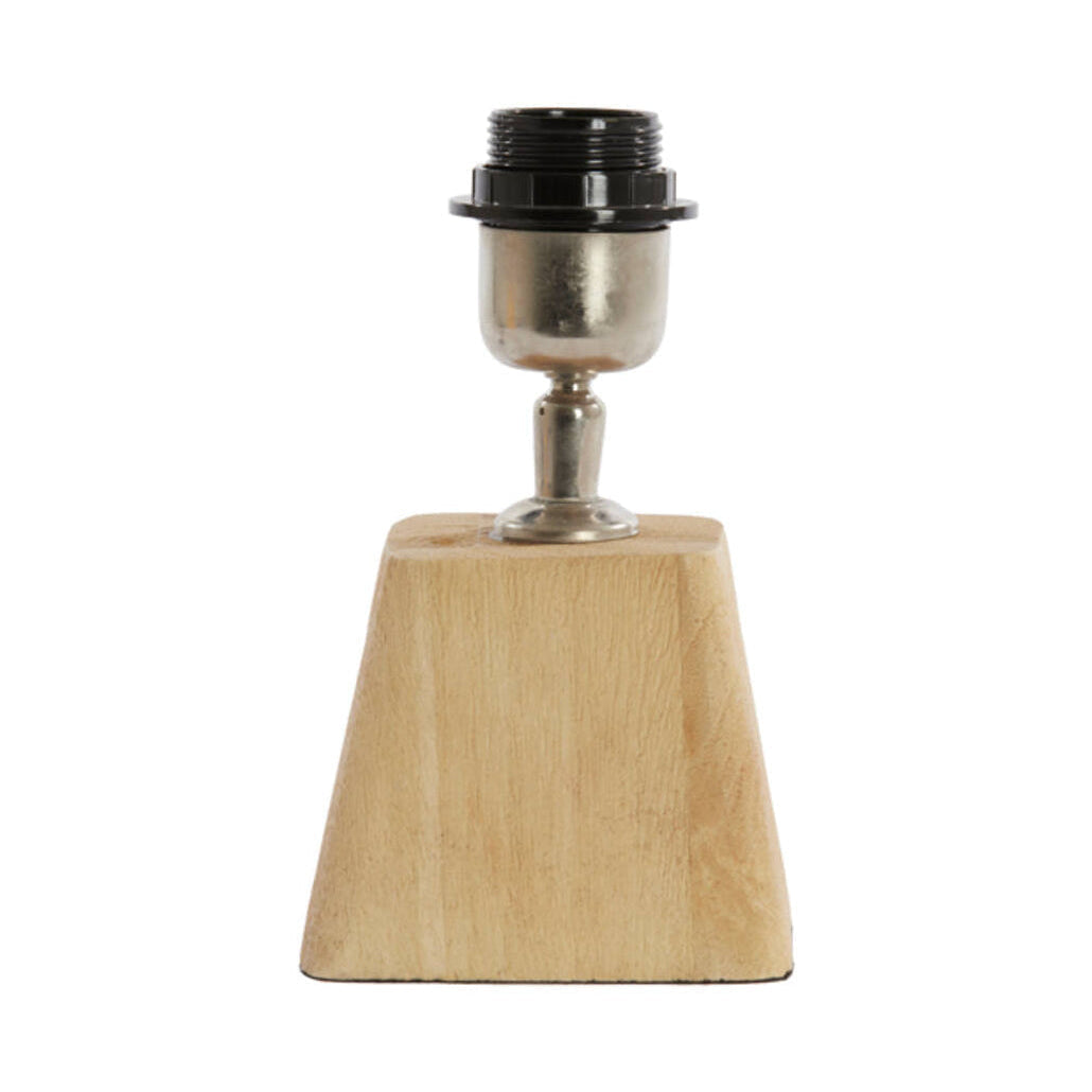 Kardan Matt Natural Wood Small Table Lamp Base 19cm