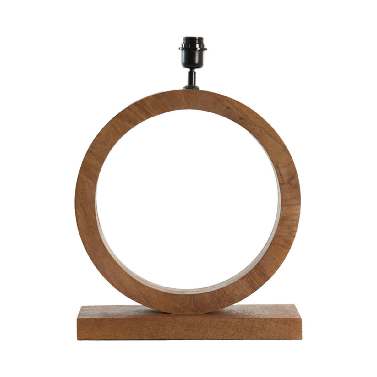 Tinar Matt Brown Wood Table Lamp Base 55cm