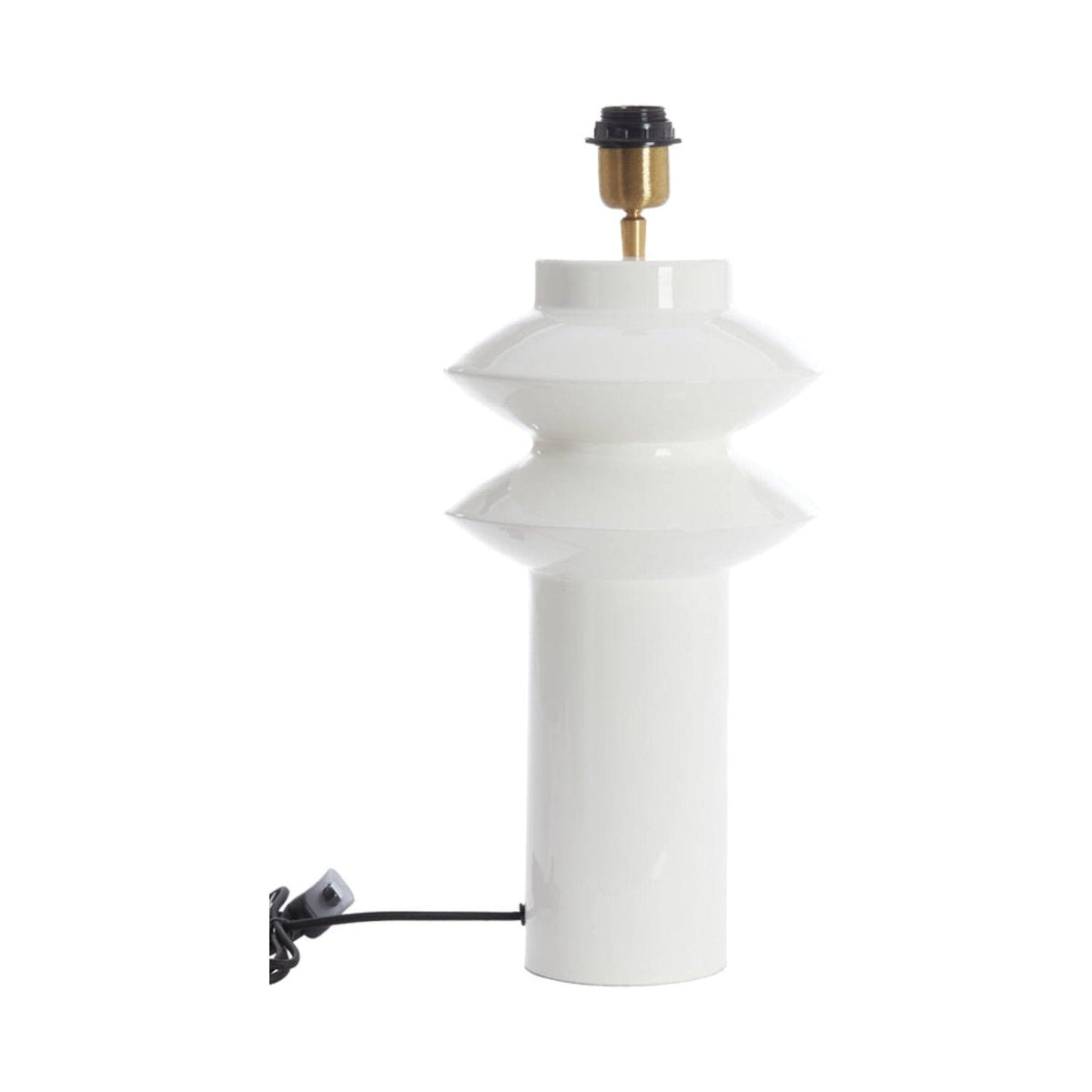Petch Gloss White Metal Table Lamp Base 40cm