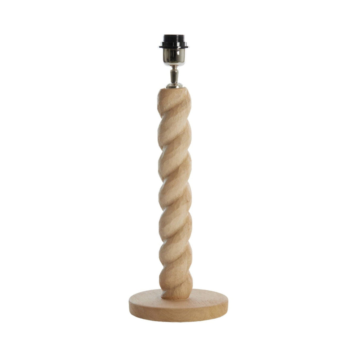 Nanno Matt Natural Wood Table Lamp Base