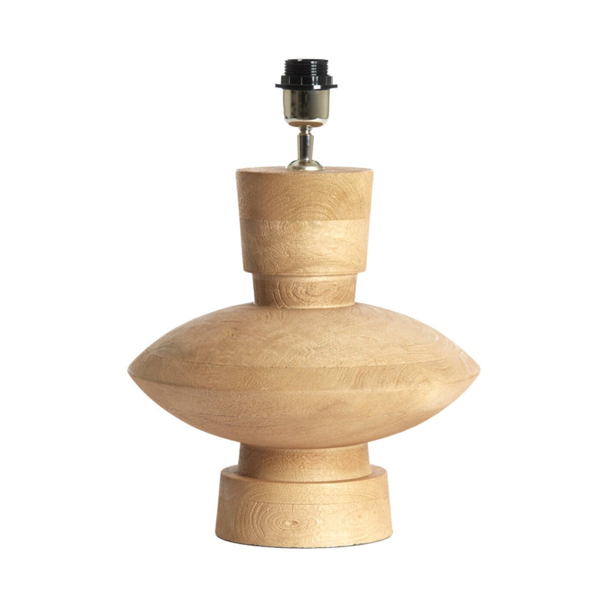 Fiera Matt Natural Wood Table Lamp Base 31cm