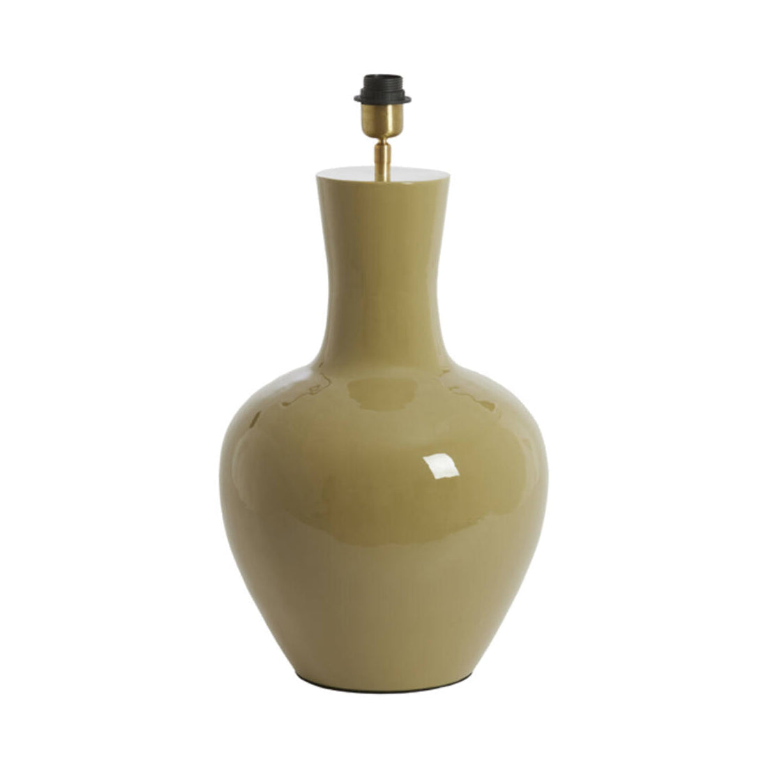 Nana Gloss Olive Green Metal Table Lamp Base 51cm