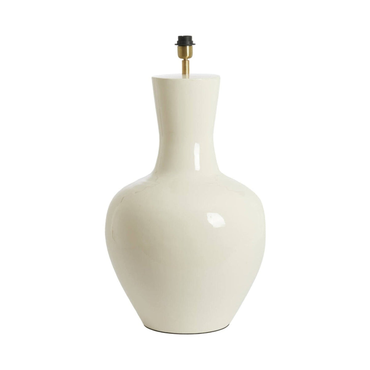 Nana Gloss Cream Metal Table Lamp Base 69cm