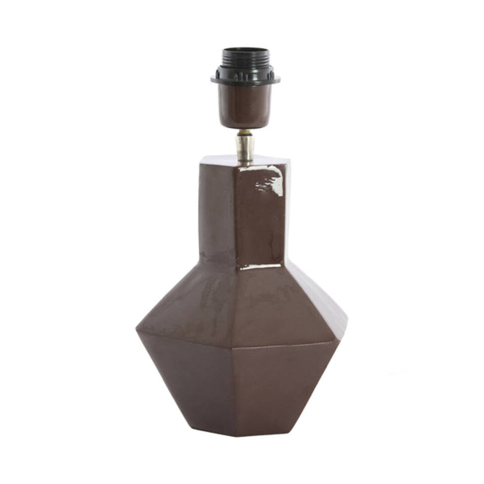 Calira Dark Brown Metal Table Lamp Base